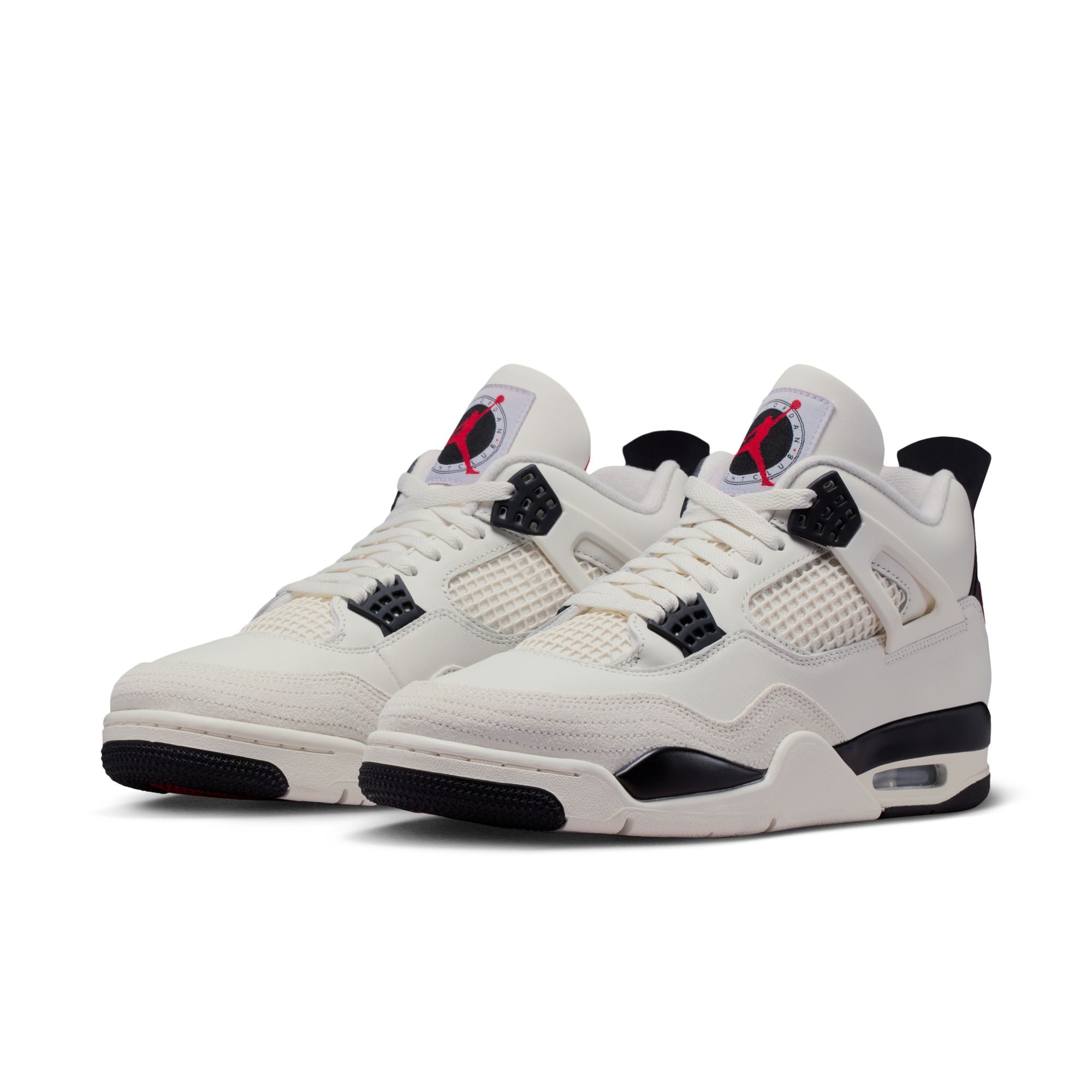 Men's Air Jordan 4 Retro OG "Flight Club" - SAIL/BLACK-UNIVERSITY RED
