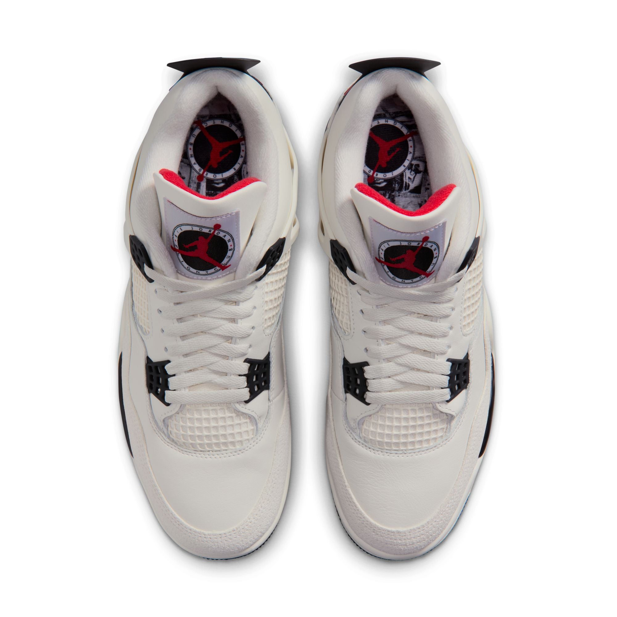 Men's Air Jordan 4 Retro OG "Flight Club" - SAIL/BLACK-UNIVERSITY RED