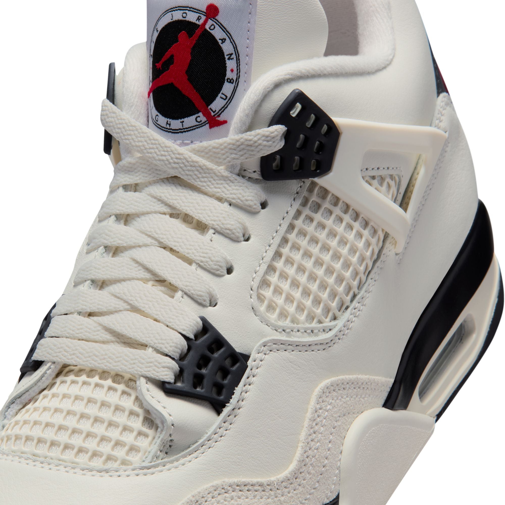 Men's Air Jordan 4 Retro OG "Flight Club" - SAIL/BLACK-UNIVERSITY RED