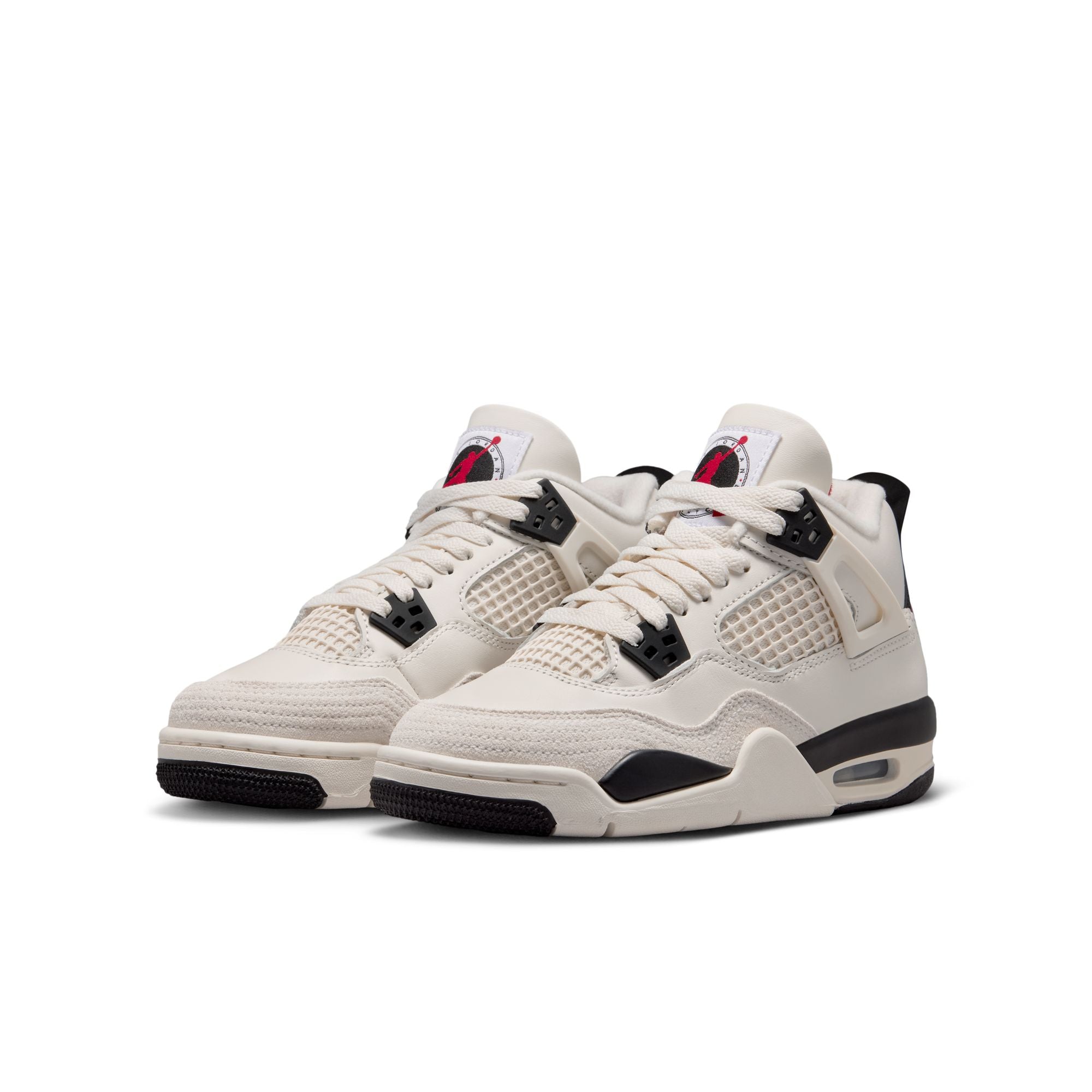 GS Air Jordan 4 Retro Flight Club - SAIL/BLACK-UNIVERSITY RED