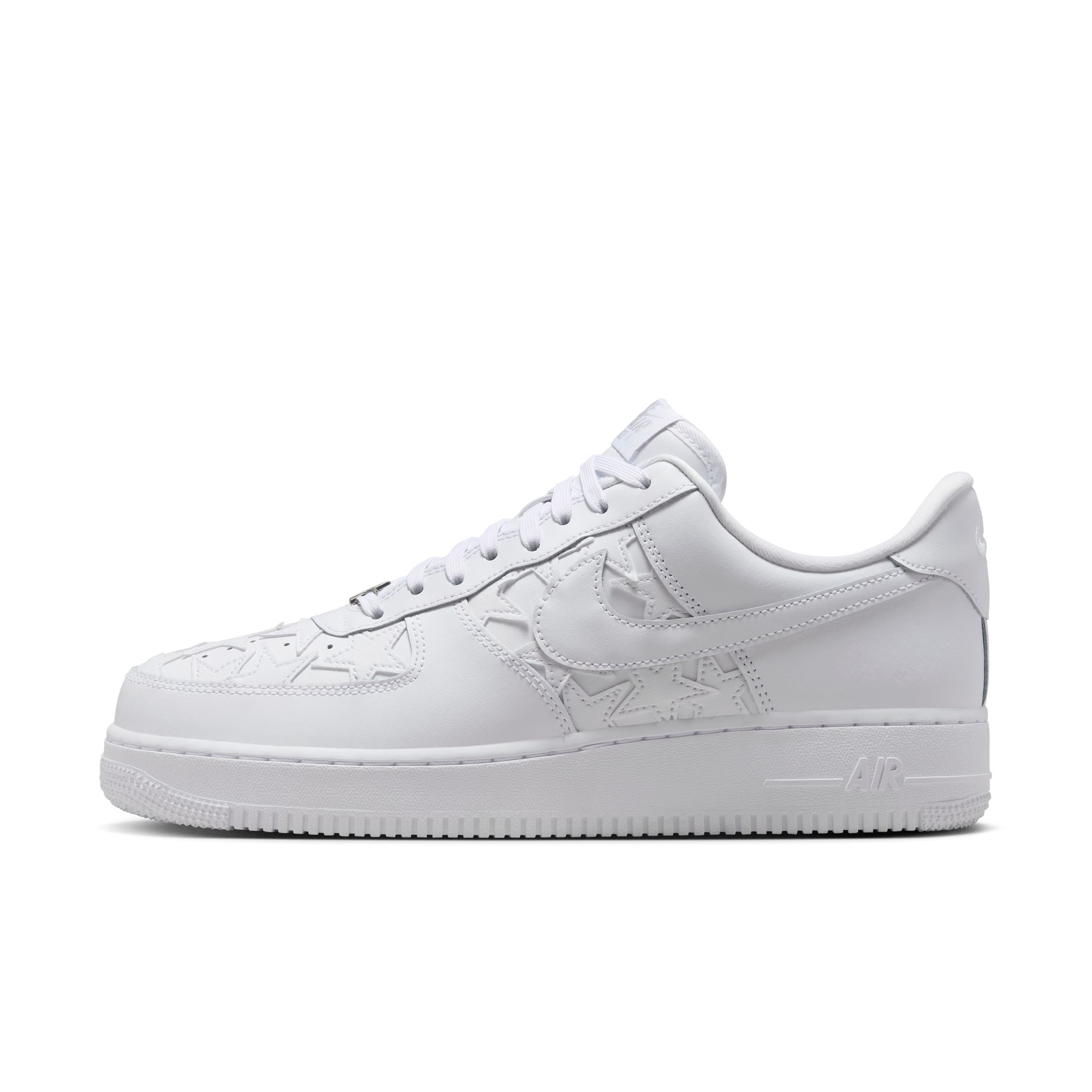 Men's Nike Air Force 1'07 Edge - WHITE/WHITE-METALLIC SILVER