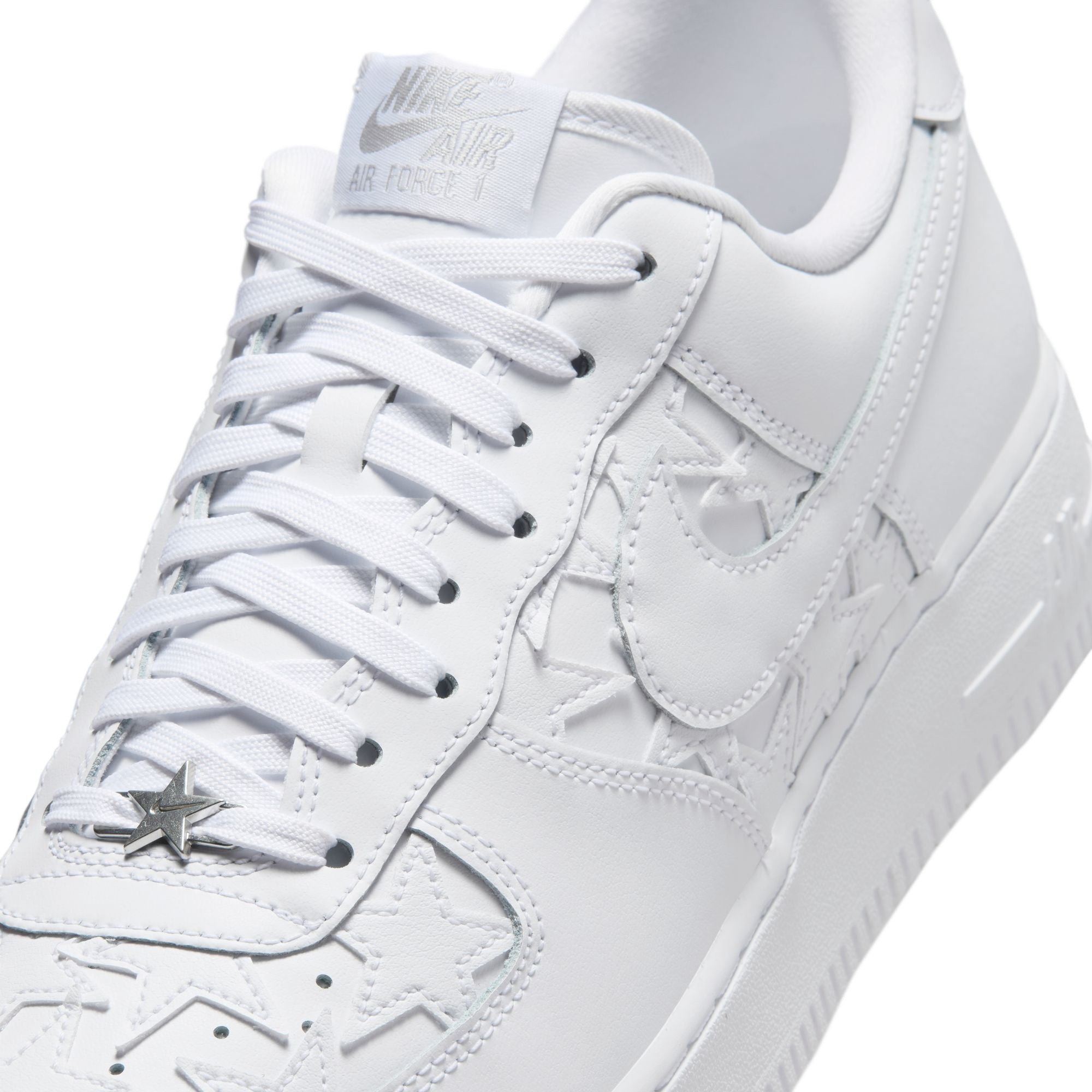 Men's Nike Air Force 1'07 Edge - WHITE/WHITE-METALLIC SILVER