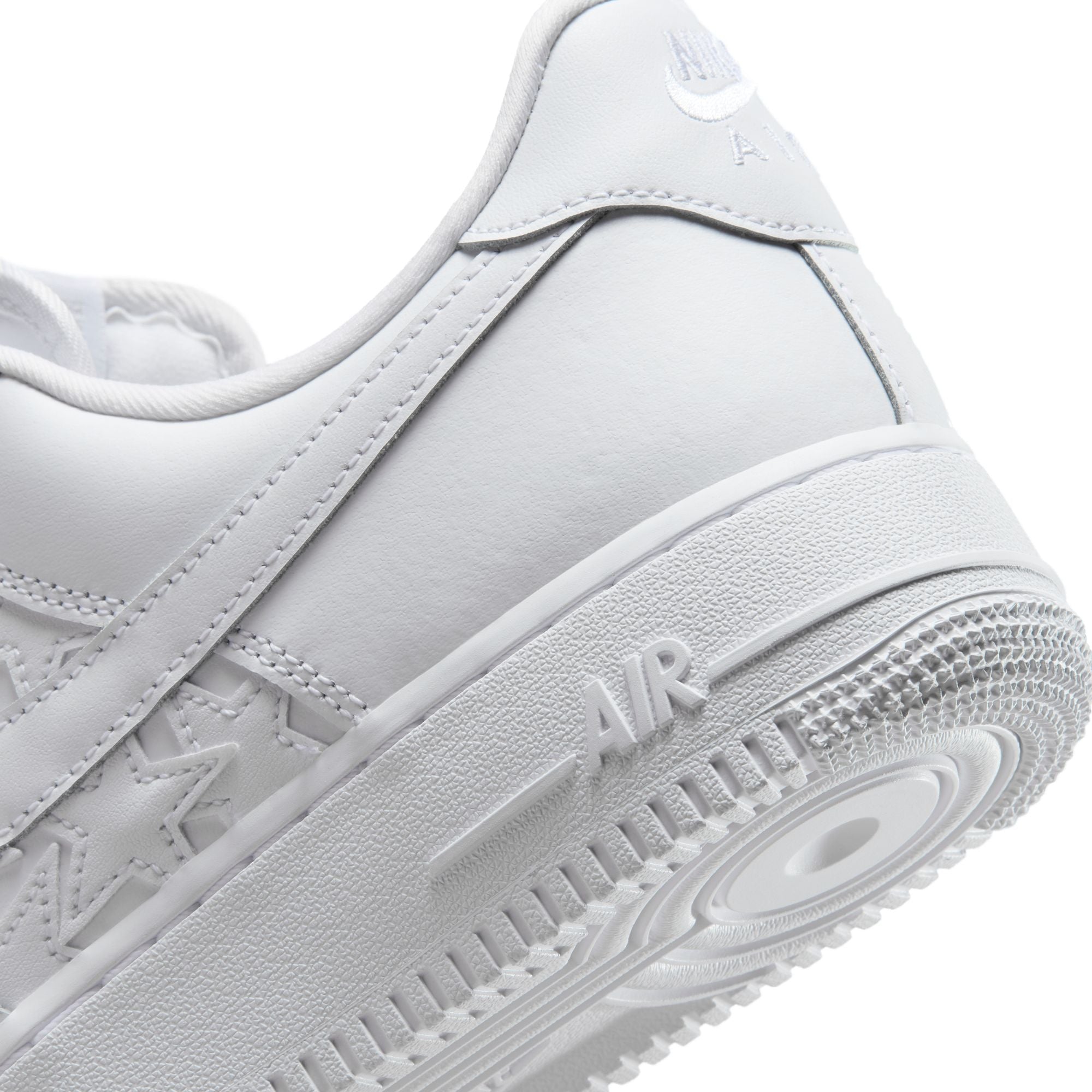 Men's Nike Air Force 1'07 Edge - WHITE/WHITE-METALLIC SILVER