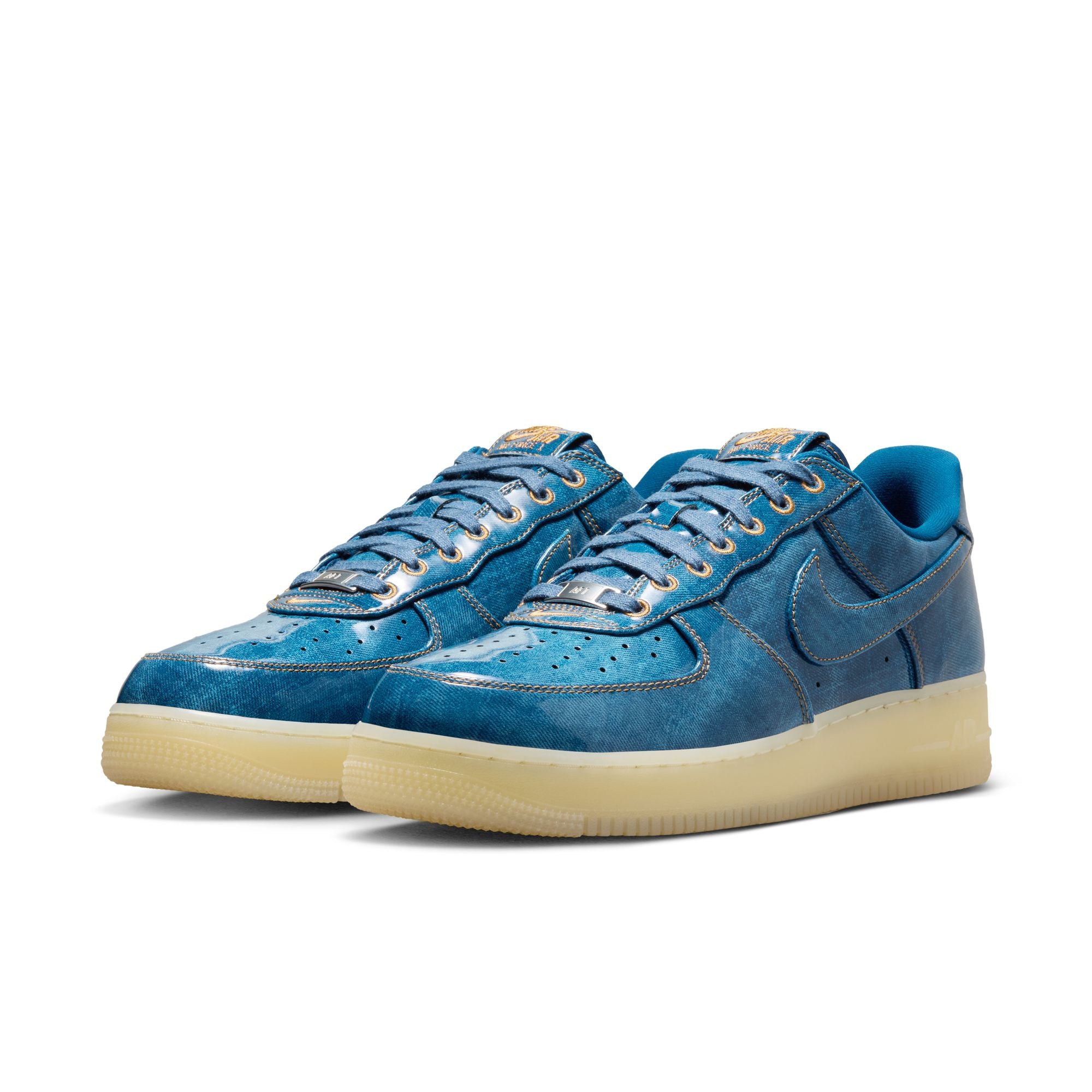 Men's Nike Air Force 1 Retro-COASTAL BLUE/COASTAL BLUE-NATURAL-FLAX