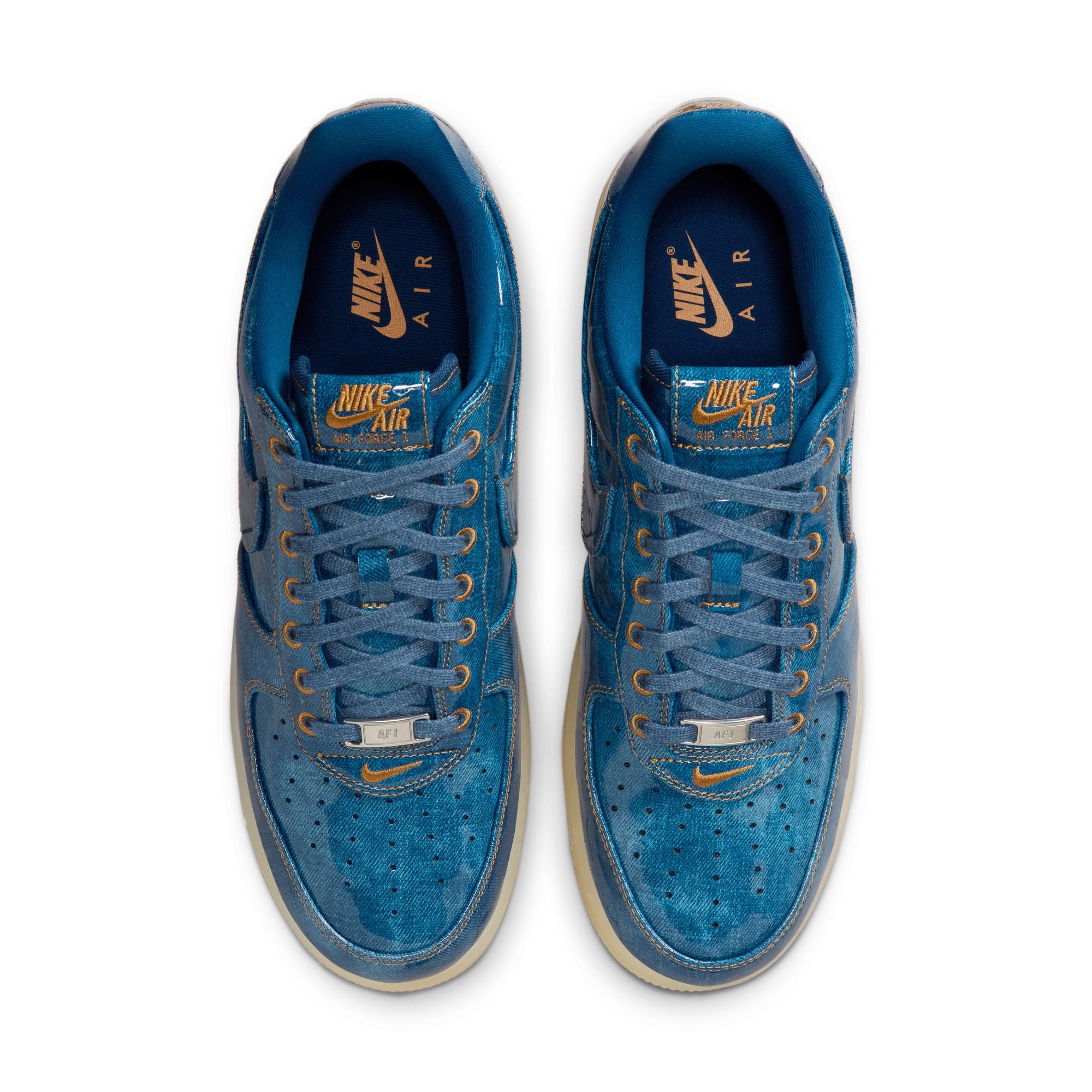 Men's Nike Air Force 1 Retro-COASTAL BLUE/COASTAL BLUE-NATURAL-FLAX