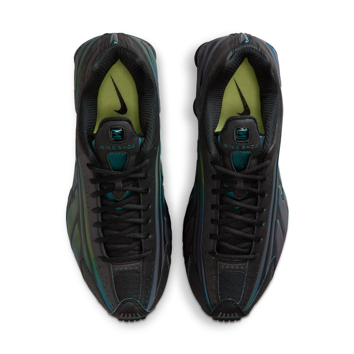 Men&#39;s Nike Shox R4 SE - BLACK/BLACK-SEAWEED-LT LEMON TWIST