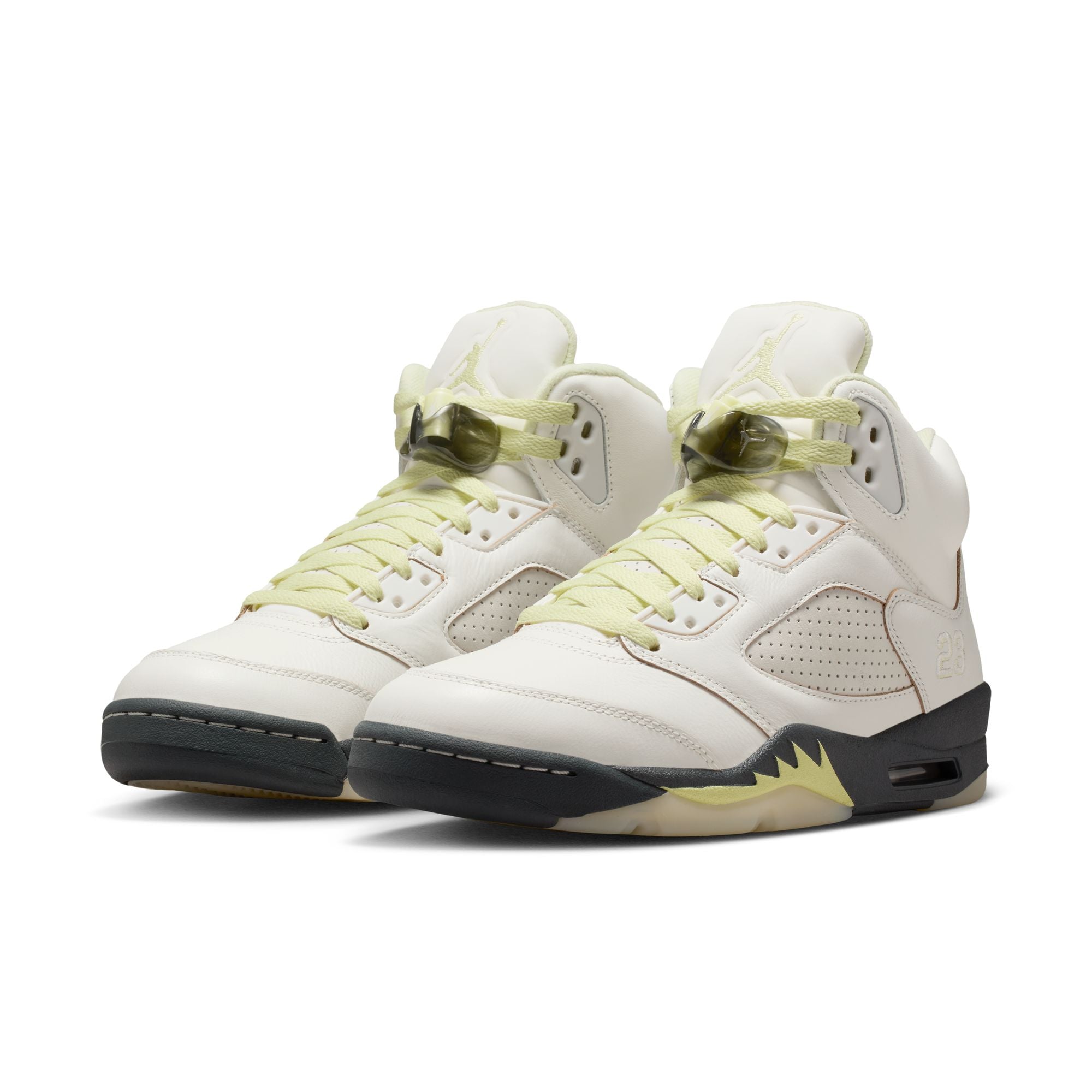 Women's Air Jordan 5 Retro "Luminous Green and Sail" - SAIL/LUMINOUS GREEN-ANTHRACITE