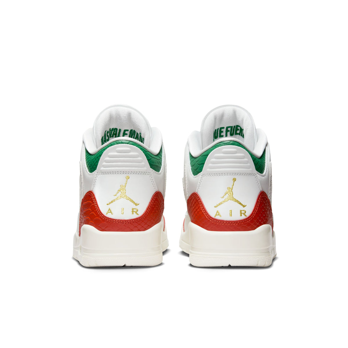 Mne&#39;s Air Jordan 3 Retro &quot;el Vuelo&quot; - SUMMIT WHITE/METALLIC GOLD-PINE GREEN