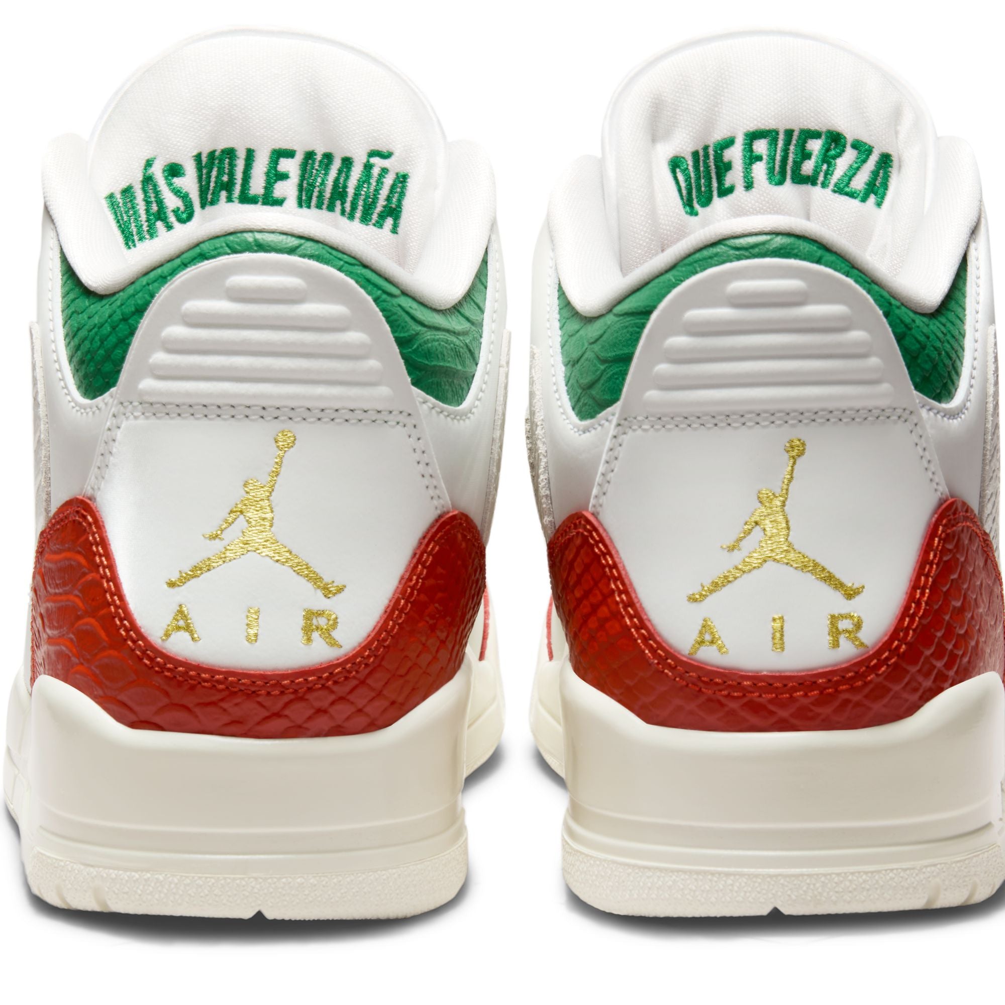 Mne's Air Jordan 3 Retro "el Vuelo" - SUMMIT WHITE/METALLIC GOLD-PINE GREEN