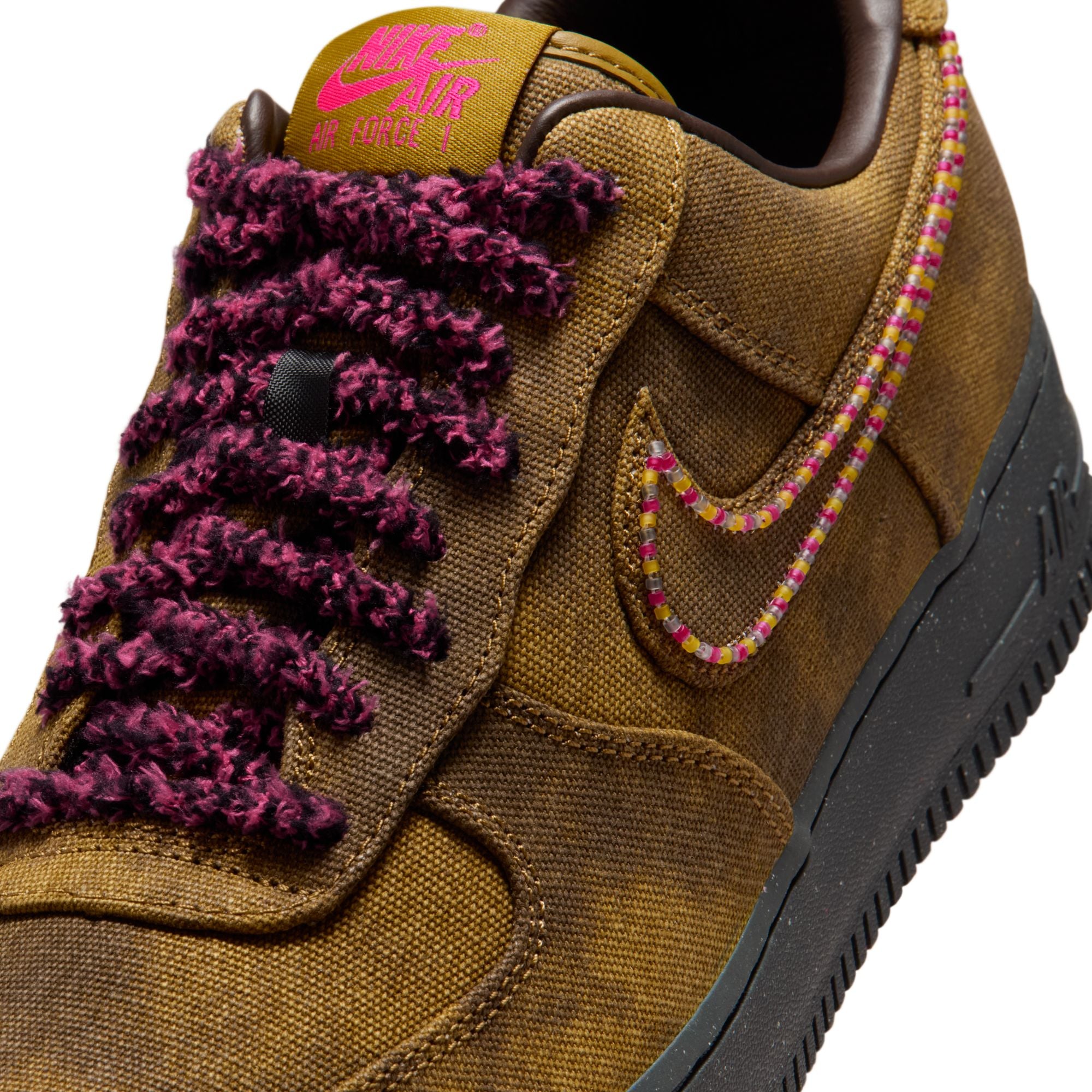 Men's Nike Air Force 1 - DESERT MOSS/FIERCE PINK-MIDWEST GOLD