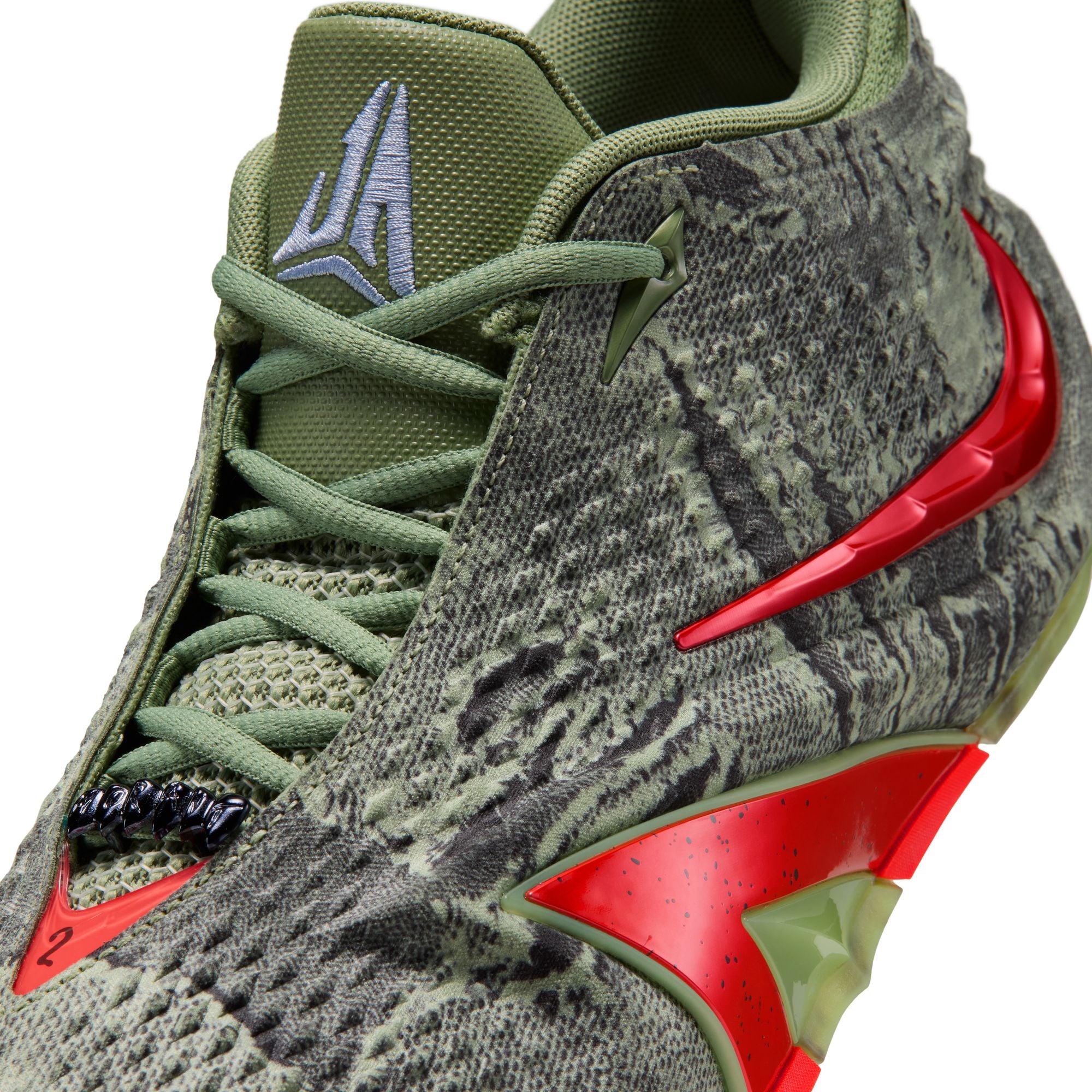Men's Ja 4 "Zombie" - OIL GREEN/BRIGHT CRIMSON-LT LEMON TWIST