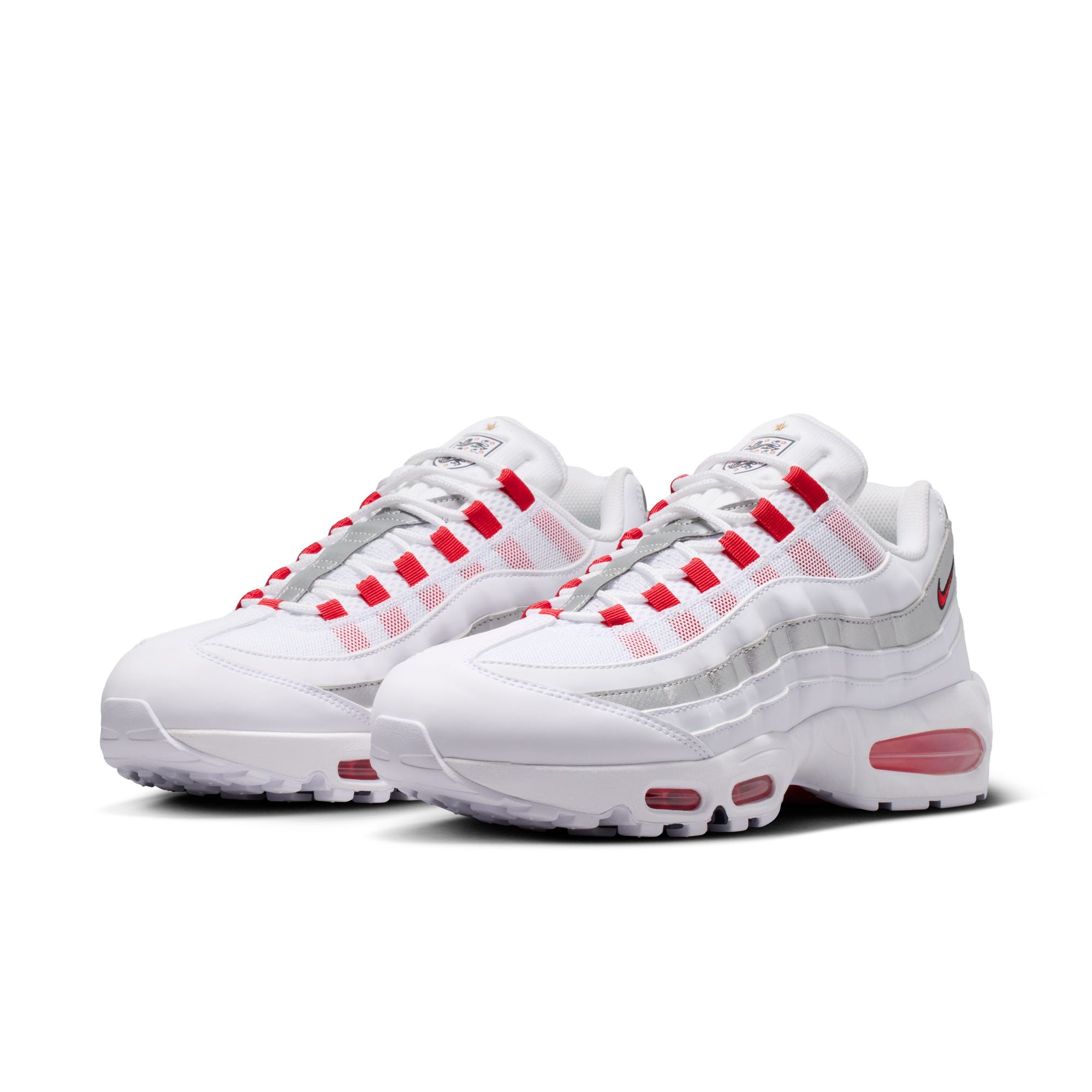 Men's Nike Air Max 95 Big Bubble "England" - WHITE/SPEED RED-METALLIC SILVER-OBSIDIAN
