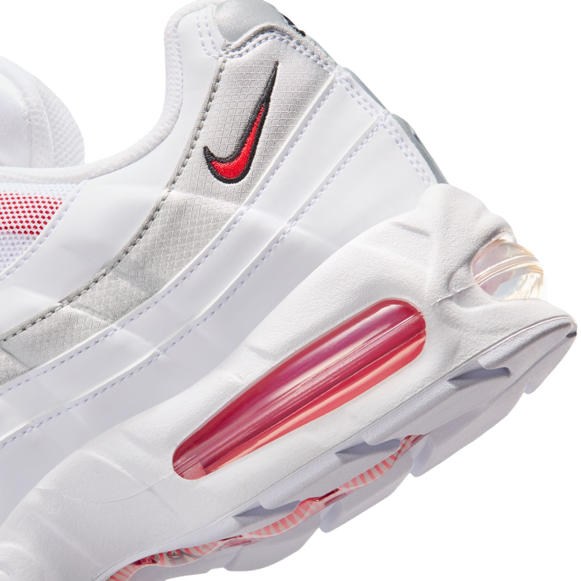 Men's Nike Air Max 95 Big Bubble "England" - WHITE/SPEED RED-METALLIC SILVER-OBSIDIAN