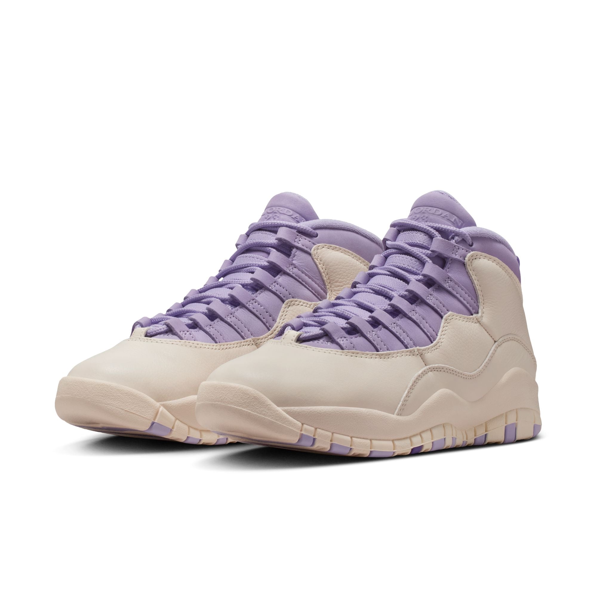Women's Air Jordan 10 Retro - CHALK/HYDRANGEAS-WILD GRAPE