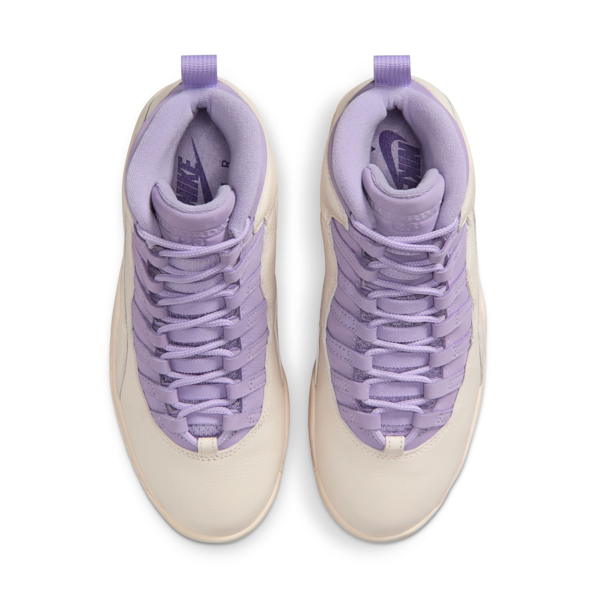 Women's Air Jordan 10 Retro - CHALK/HYDRANGEAS-WILD GRAPE