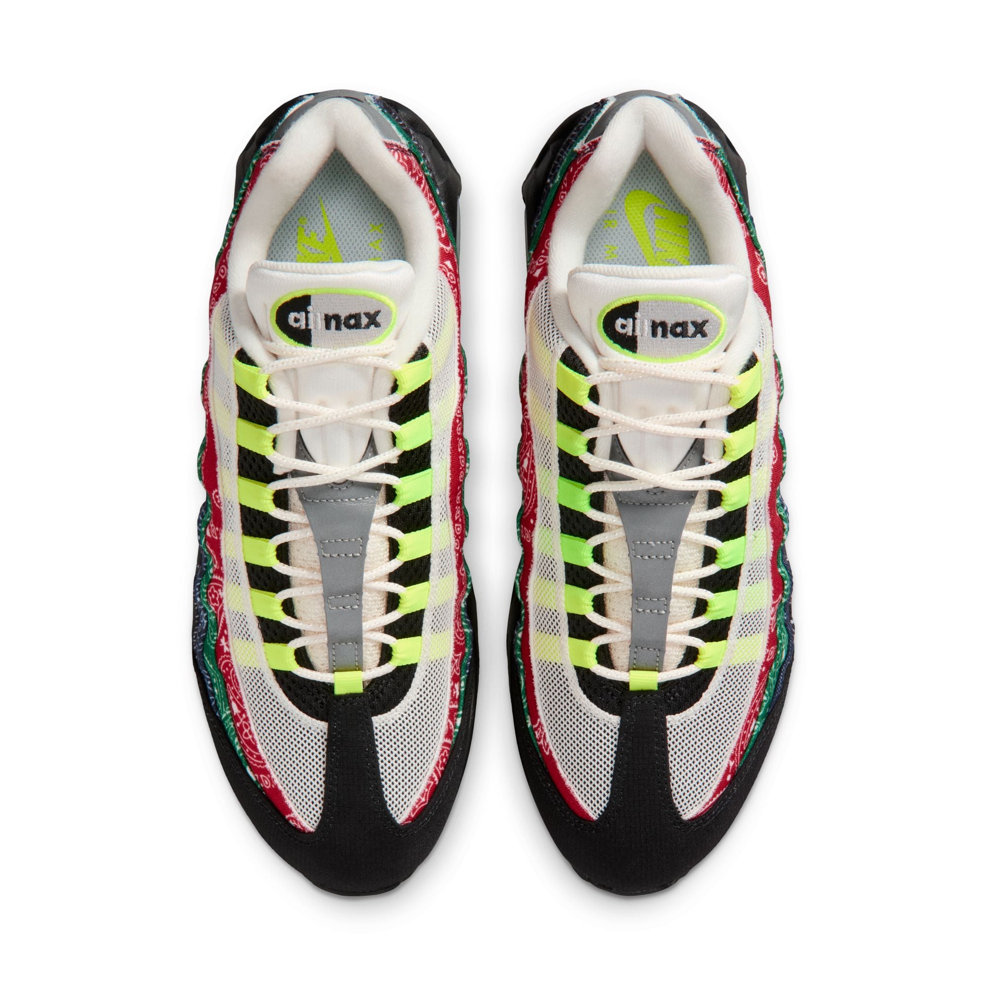 Men's Nike Air Max 95 Big Bubble - SAIL/VOLT-UNIVERSITY RED-SPORT GREEN