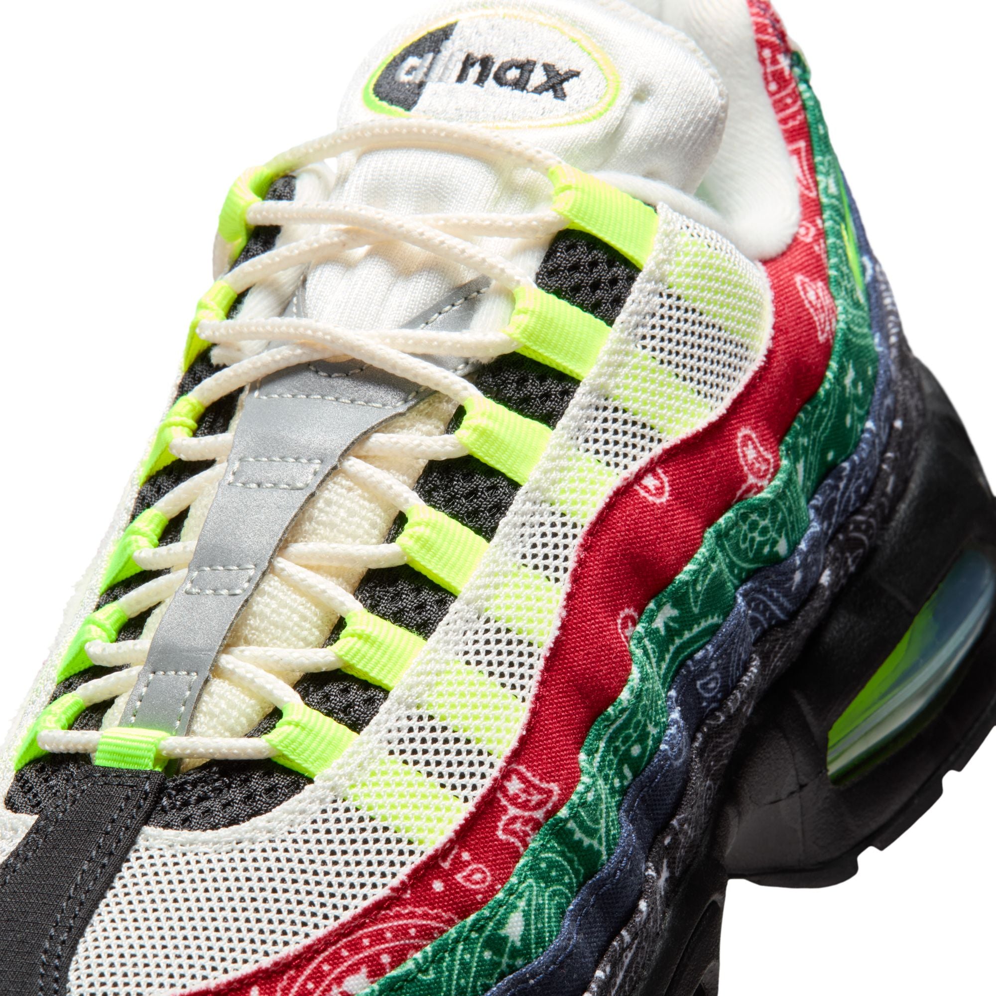 Men's Nike Air Max 95 Big Bubble - SAIL/VOLT-UNIVERSITY RED-SPORT GREEN