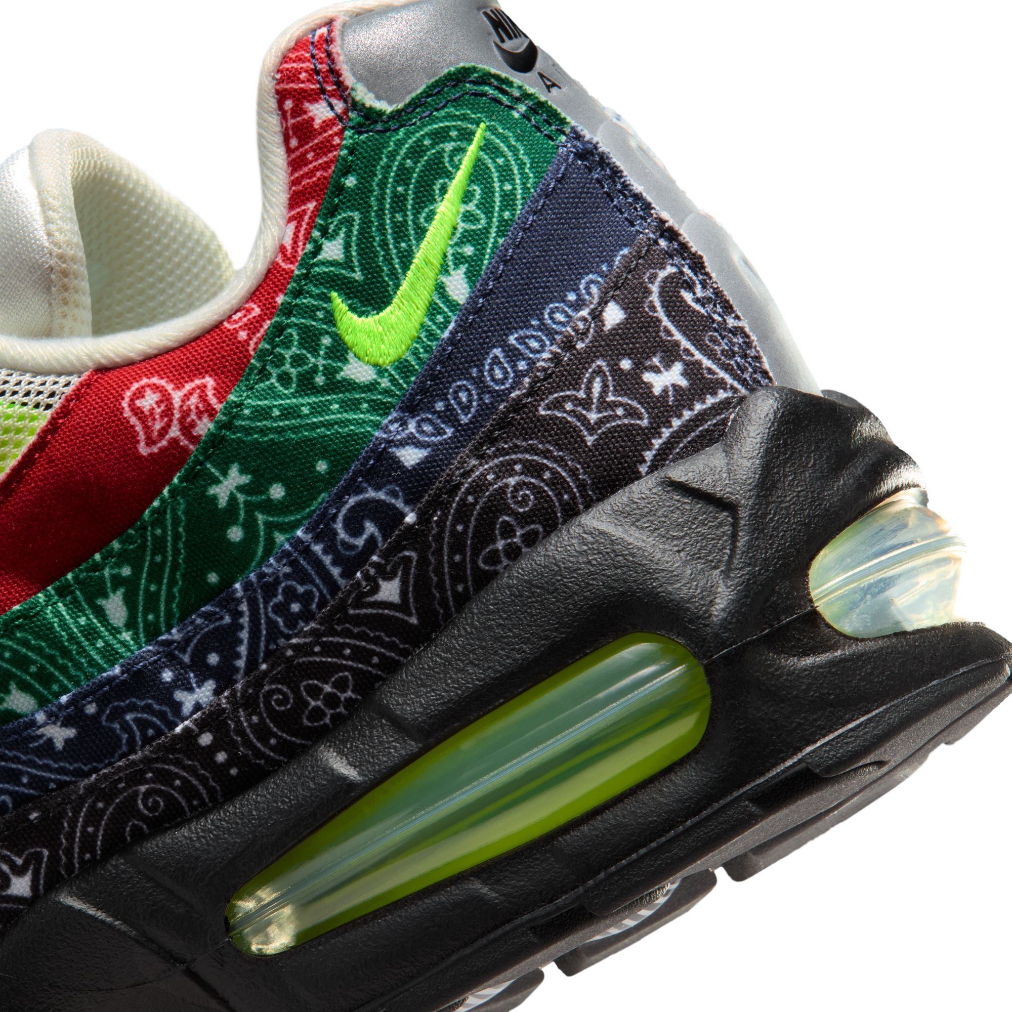 Men's Nike Air Max 95 Big Bubble - SAIL/VOLT-UNIVERSITY RED-SPORT GREEN