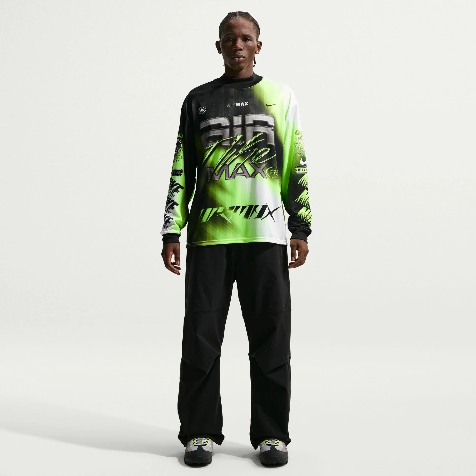 Nike Culture of Football Dri-FIT Long-Sleeve Soccer Jersey - VOLT/BLACK