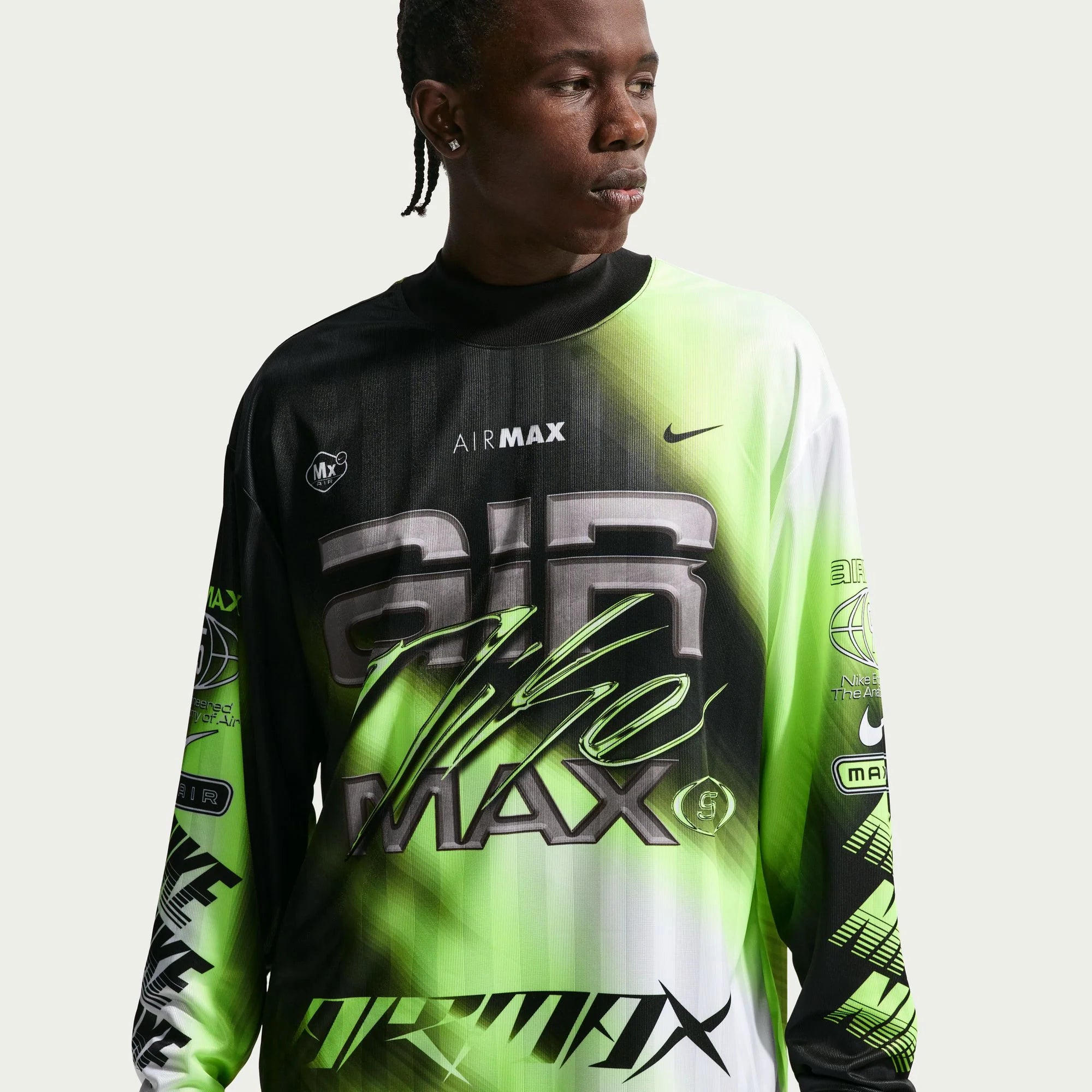 Nike Culture of Football Dri-FIT Long-Sleeve Soccer Jersey - VOLT/BLACK
