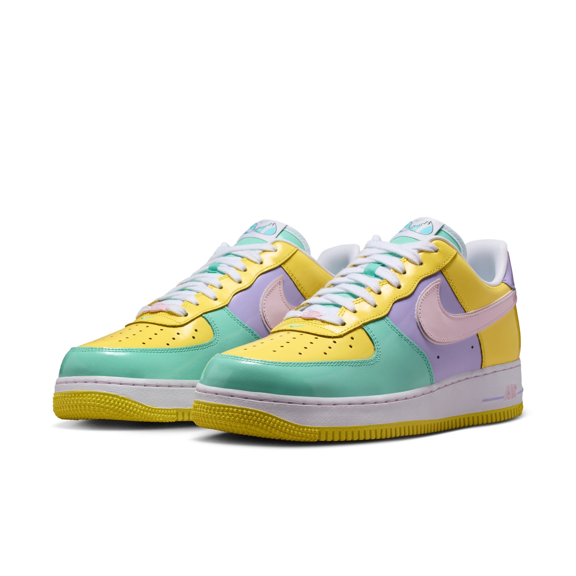 Men's Nike Air Force 1 '07 - YELLOW PULSE/PINK FOAM-HYDRANGEAS