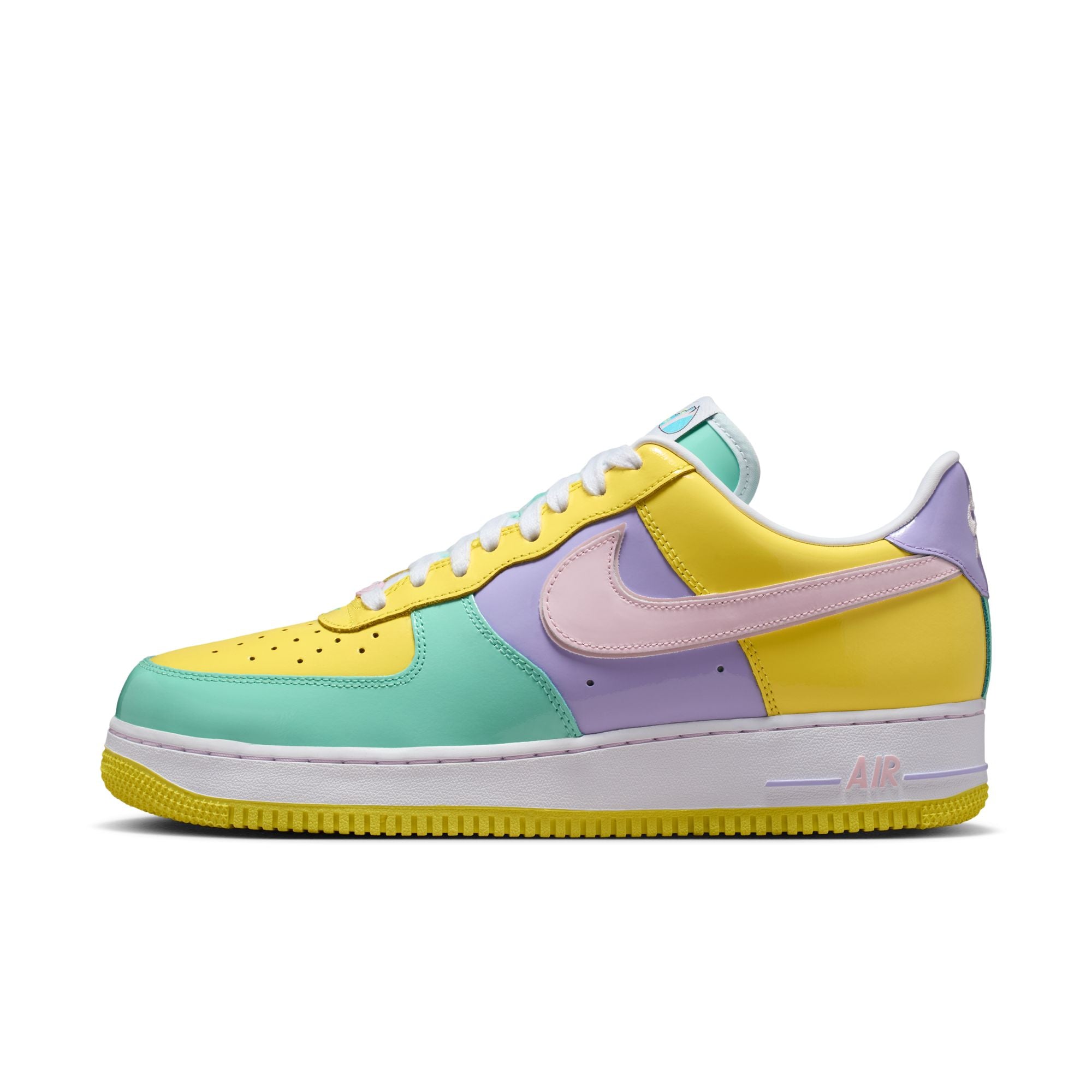 Men's Nike Air Force 1 '07 - YELLOW PULSE/PINK FOAM-HYDRANGEAS
