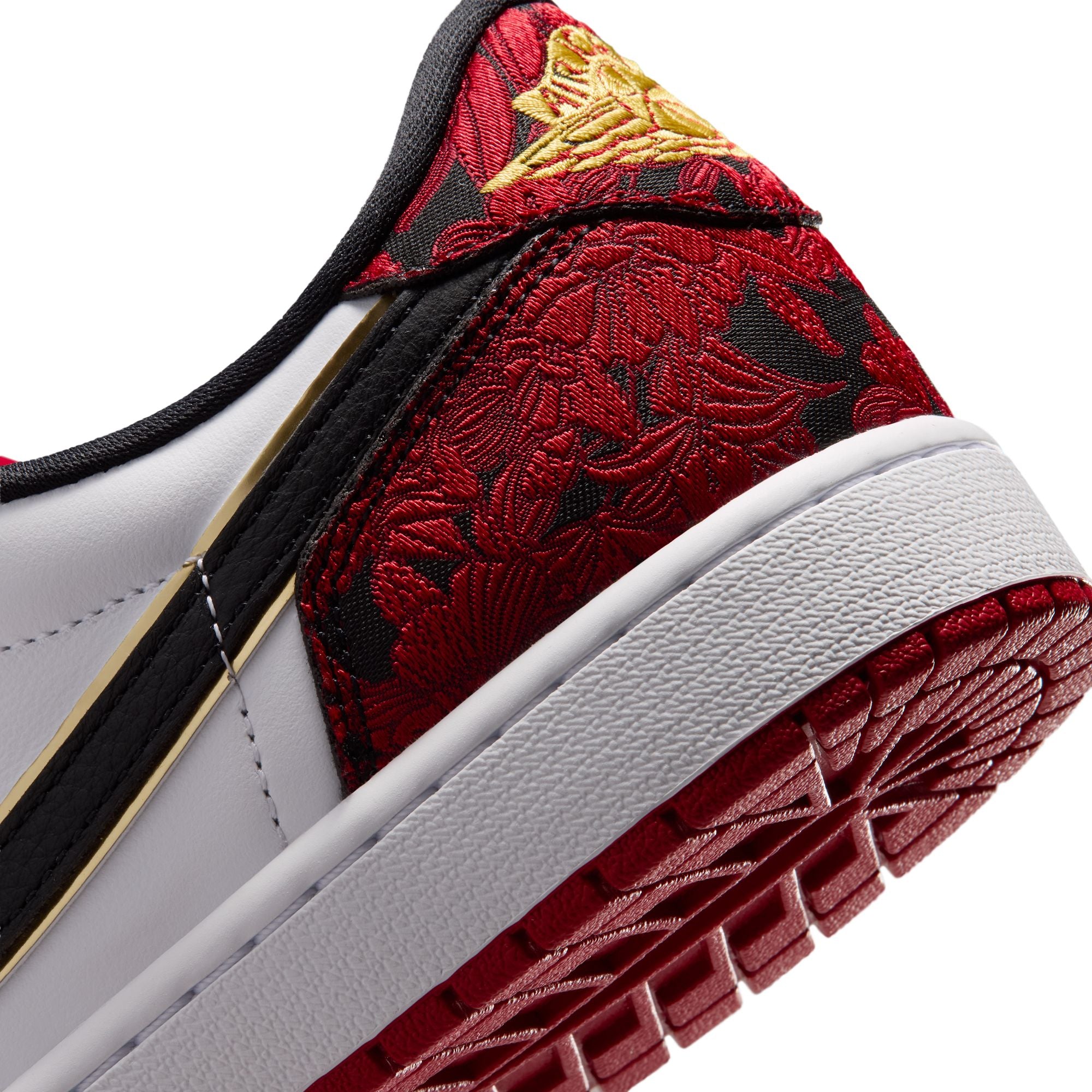 Men's Air Jordan 1 Retro Low OG "Garden" - BLACK/VARSITY RED-SUMMIT WHITE