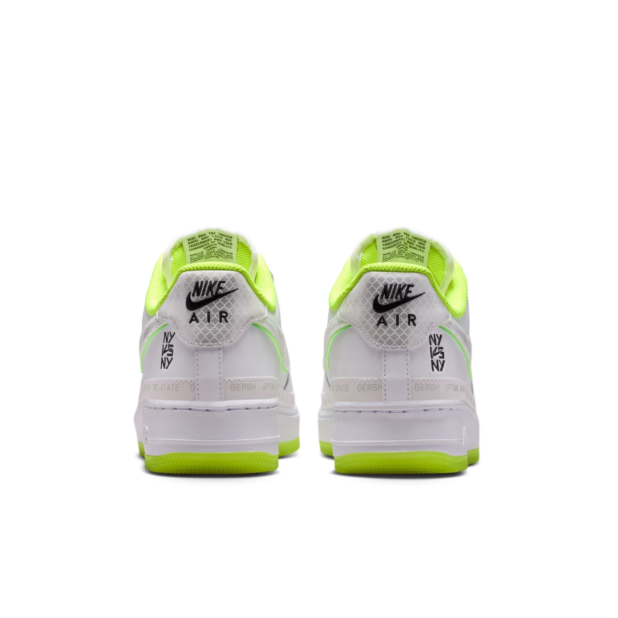 Men's Nike Air Force 1 '07 "NY vs. NY" - WHITE/WHITE-VOLT-BLACK