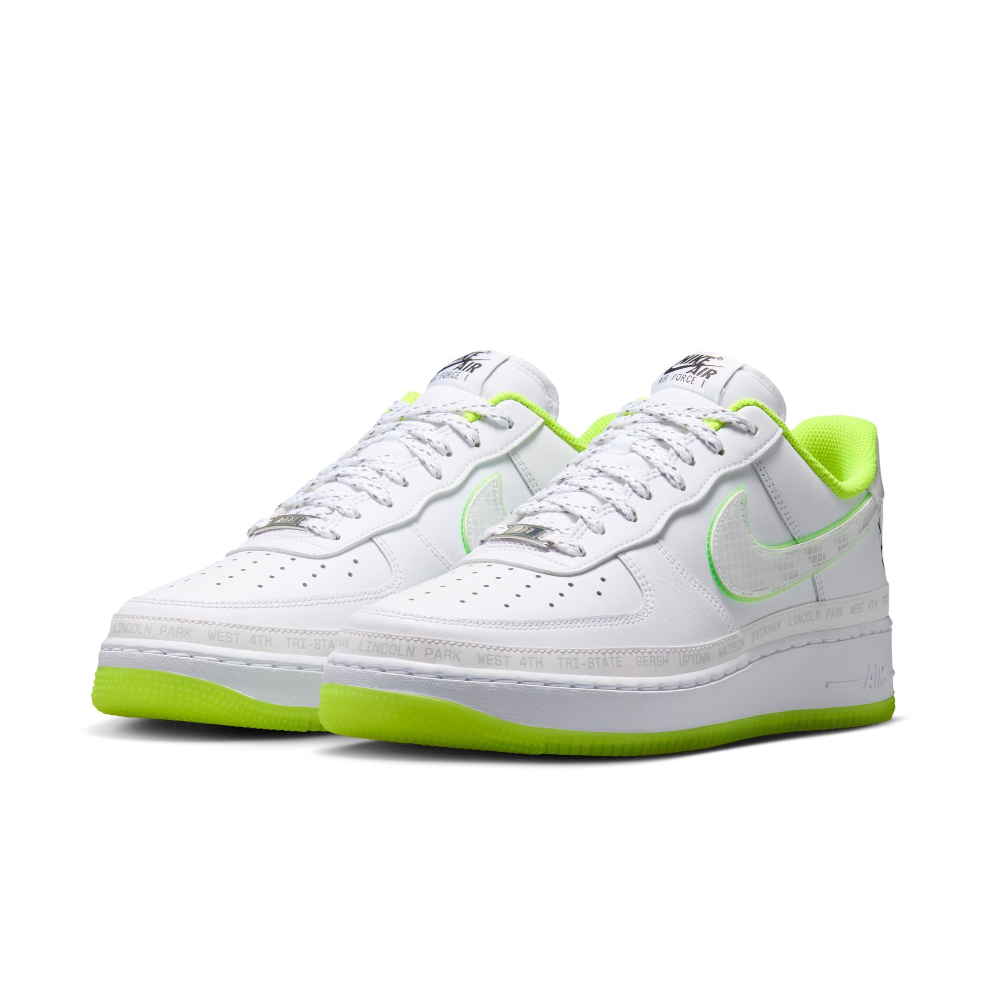 Men's Nike Air Force 1 '07 "NY vs. NY" - WHITE/WHITE-VOLT-BLACK