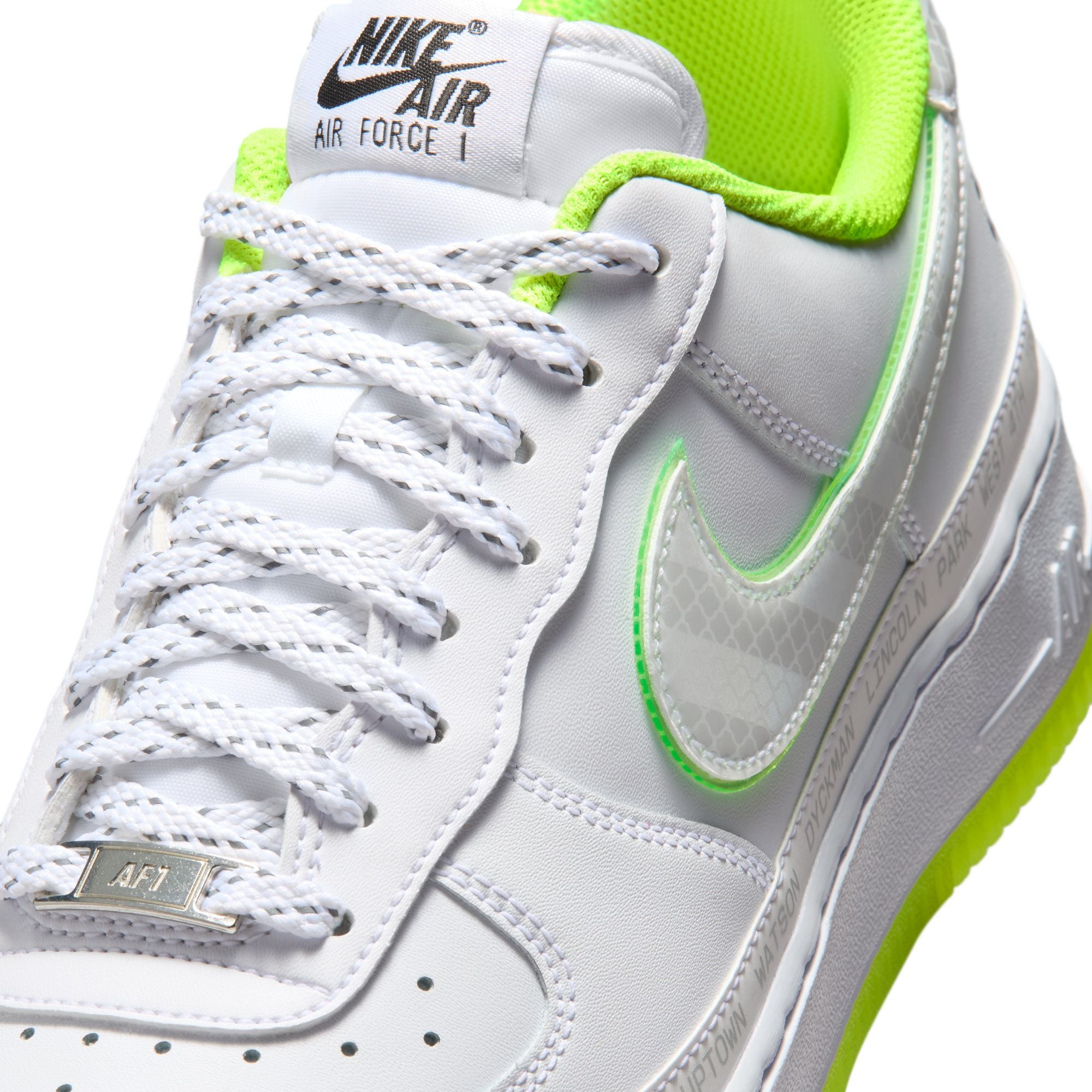Men's Nike Air Force 1 '07 "NY vs. NY" - WHITE/WHITE-VOLT-BLACK
