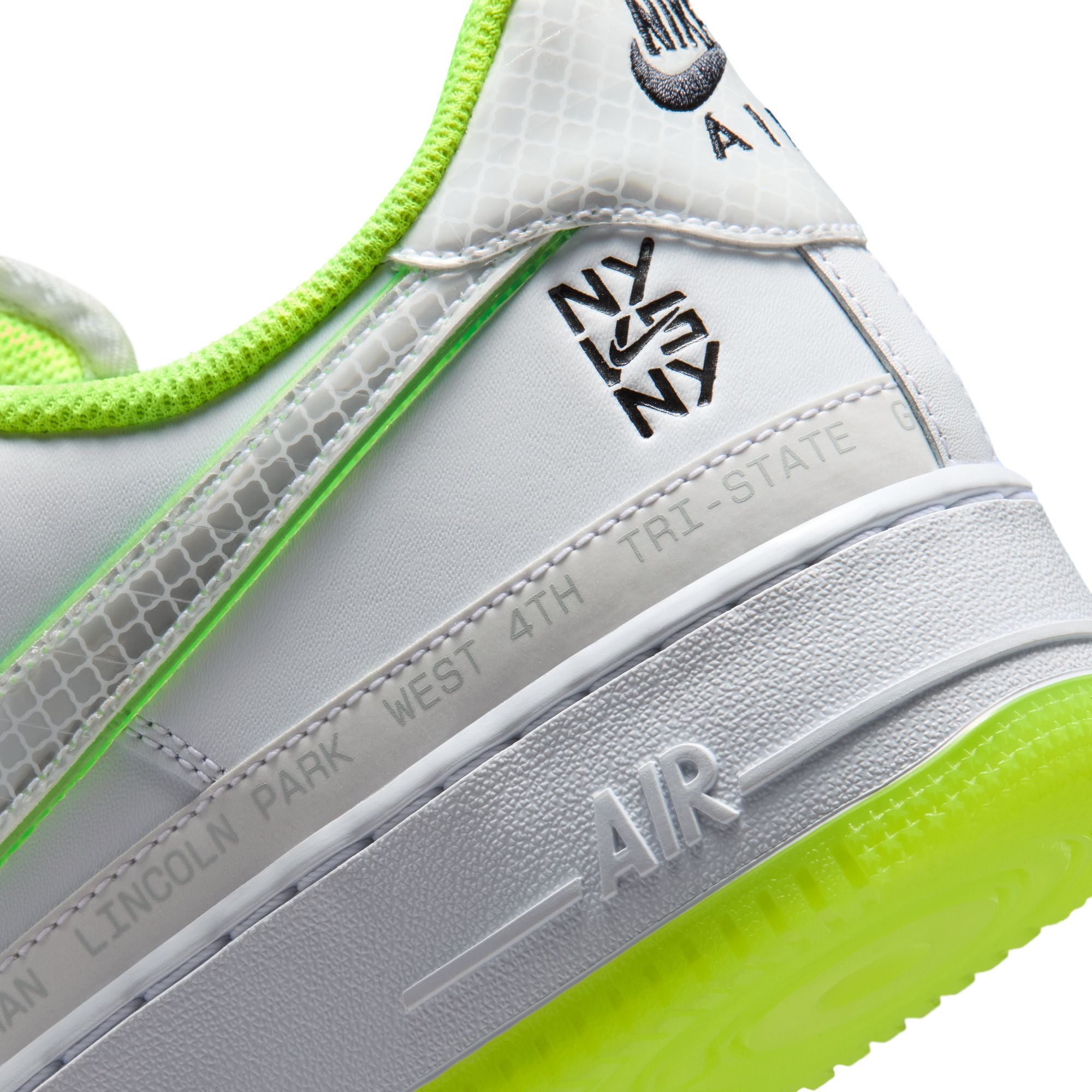Men's Nike Air Force 1 '07 "NY vs. NY" - WHITE/WHITE-VOLT-BLACK
