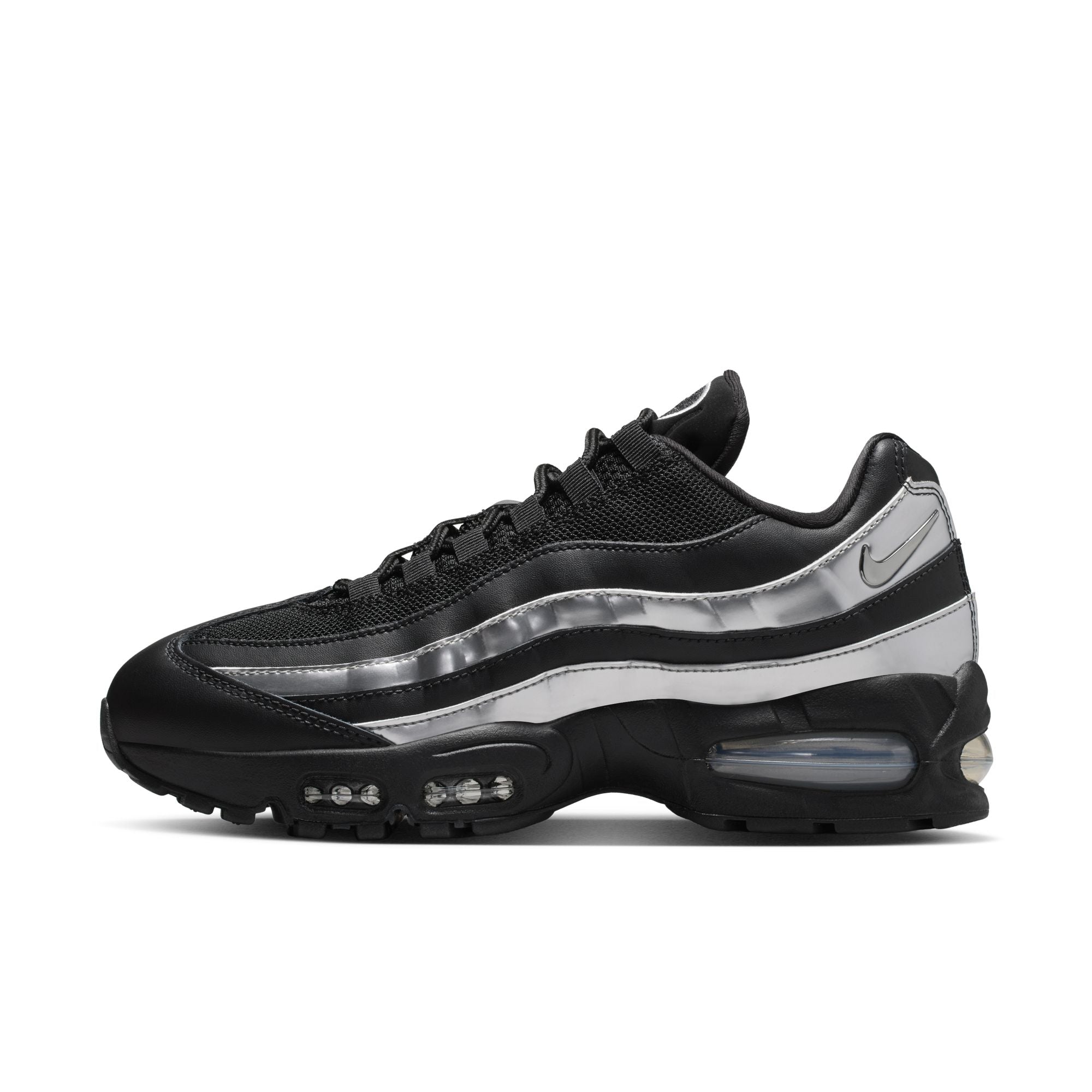Women's Nike Air Max 95 Big Bubble - BLACK/METALLIC SILVER-BLACK