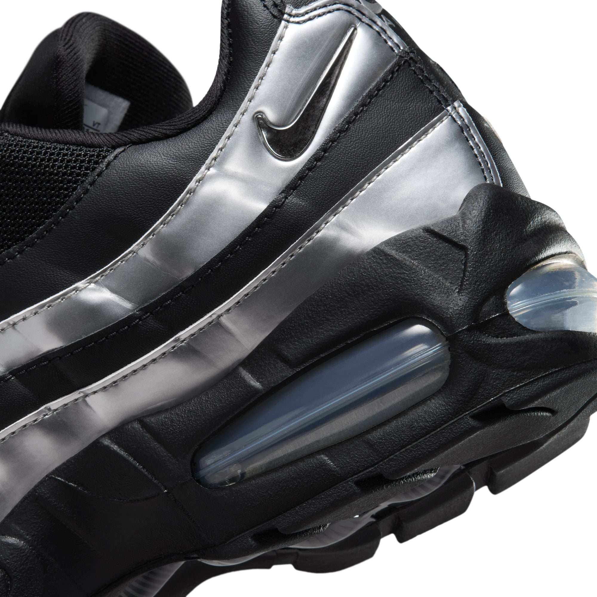 Women's Nike Air Max 95 Big Bubble - BLACK/METALLIC SILVER-BLACK