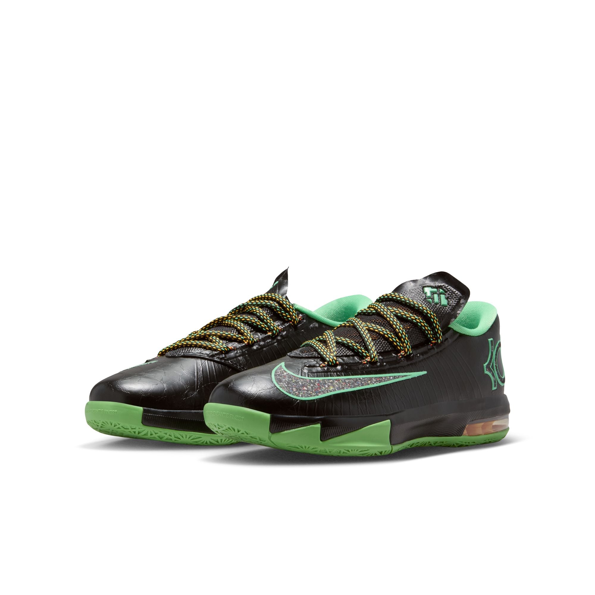 Men's Nike Kd 6-BLACK/MULTI-COLOR-LT LUCID GREEN