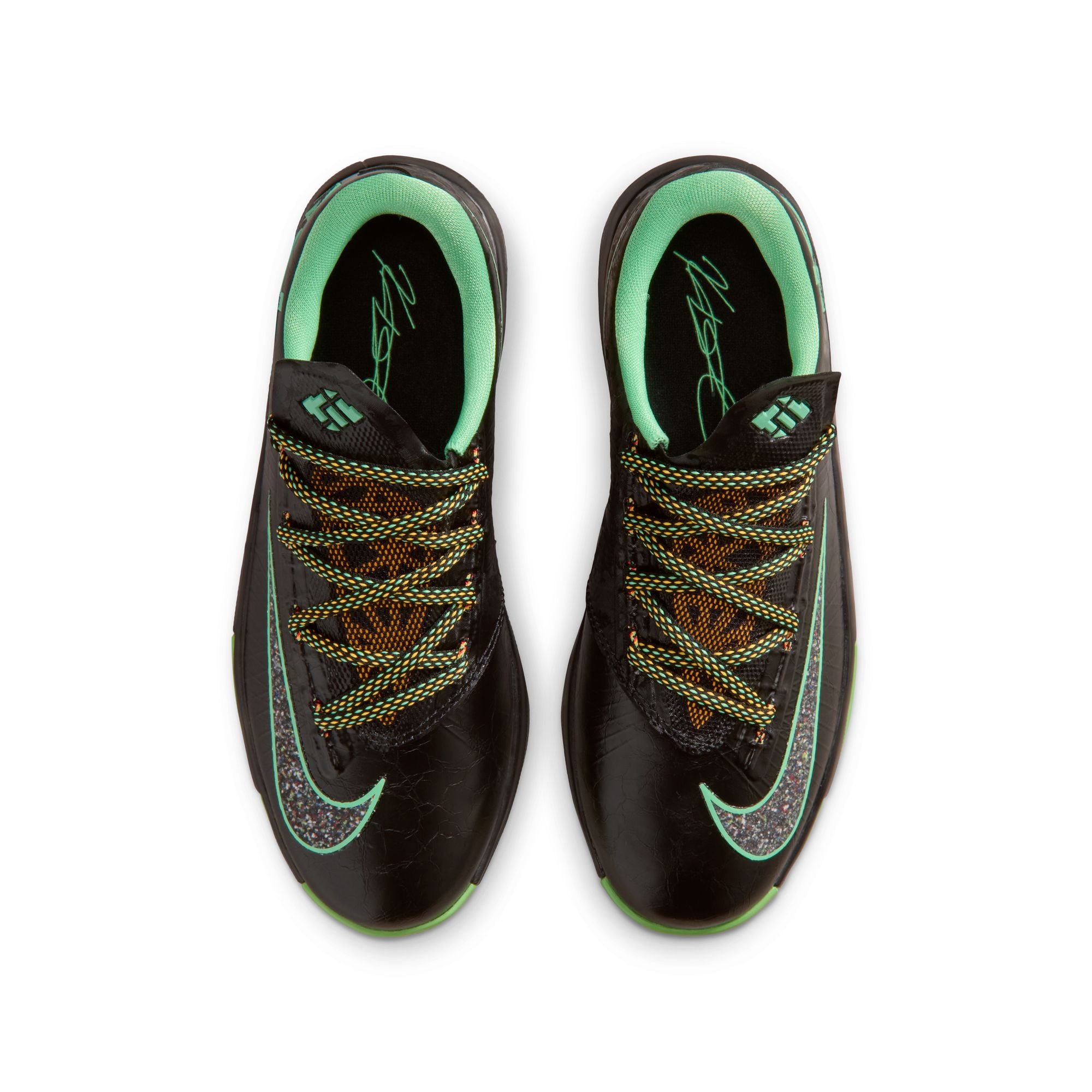 Men's Nike Kd 6-BLACK/MULTI-COLOR-LT LUCID GREEN