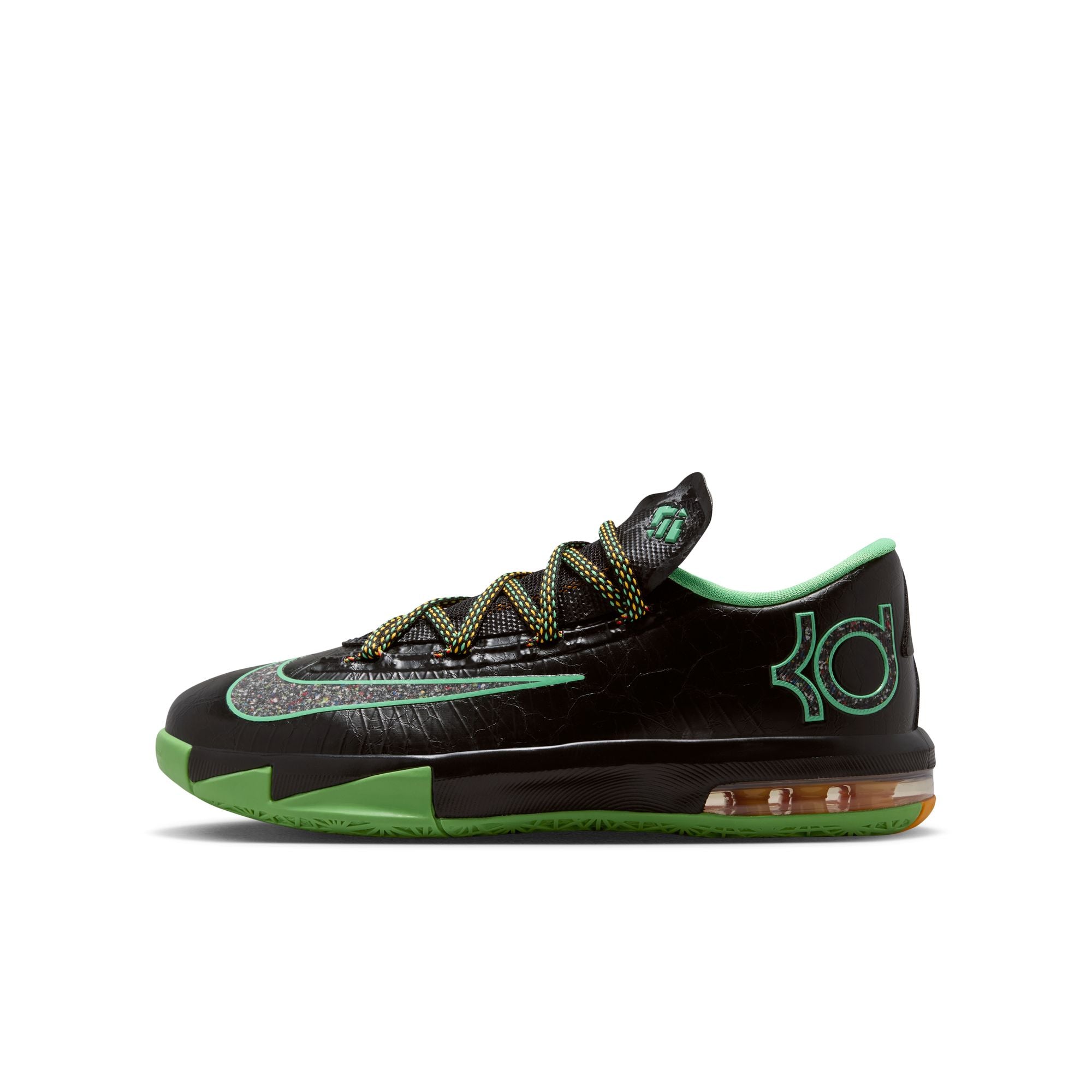 Men's Nike Kd 6-BLACK/MULTI-COLOR-LT LUCID GREEN