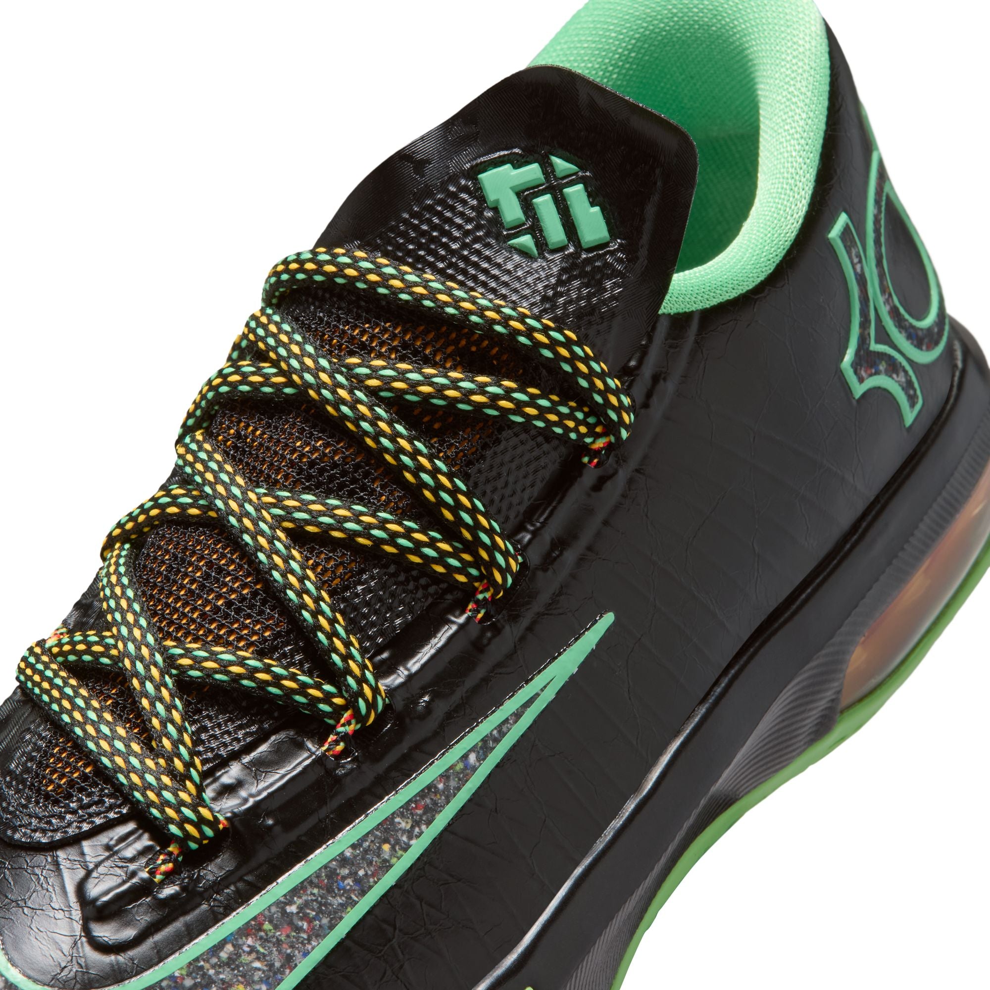 Big Kids Nike Kd 6-BLACK/MULTI-COLOR-LT LUCID GREEN