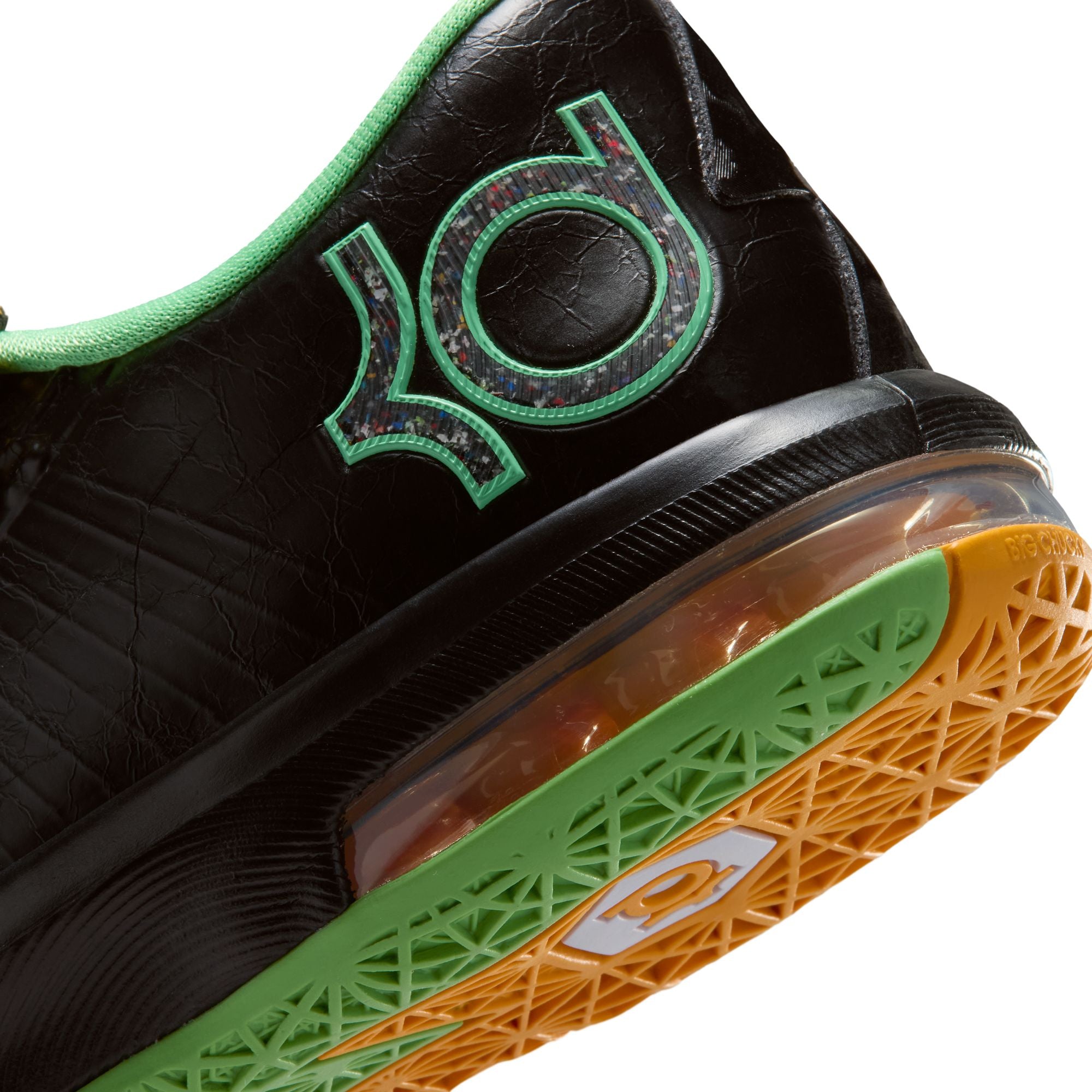 Men's Nike Kd 6-BLACK/MULTI-COLOR-LT LUCID GREEN