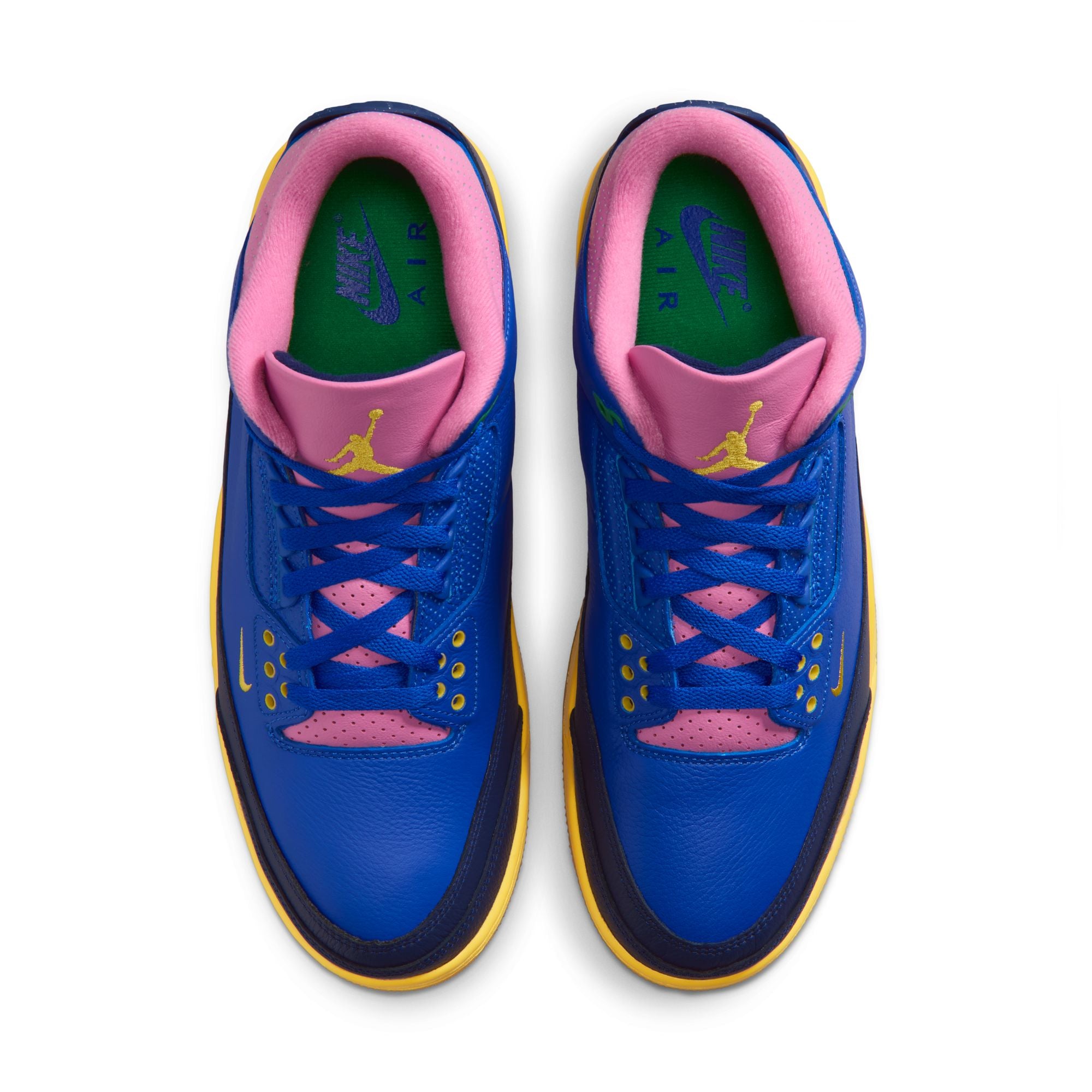 Men's Air Jordan 3 Retro OG "Brazil" - RACER BLUE/LUCKY GREEN-BLUE VOID