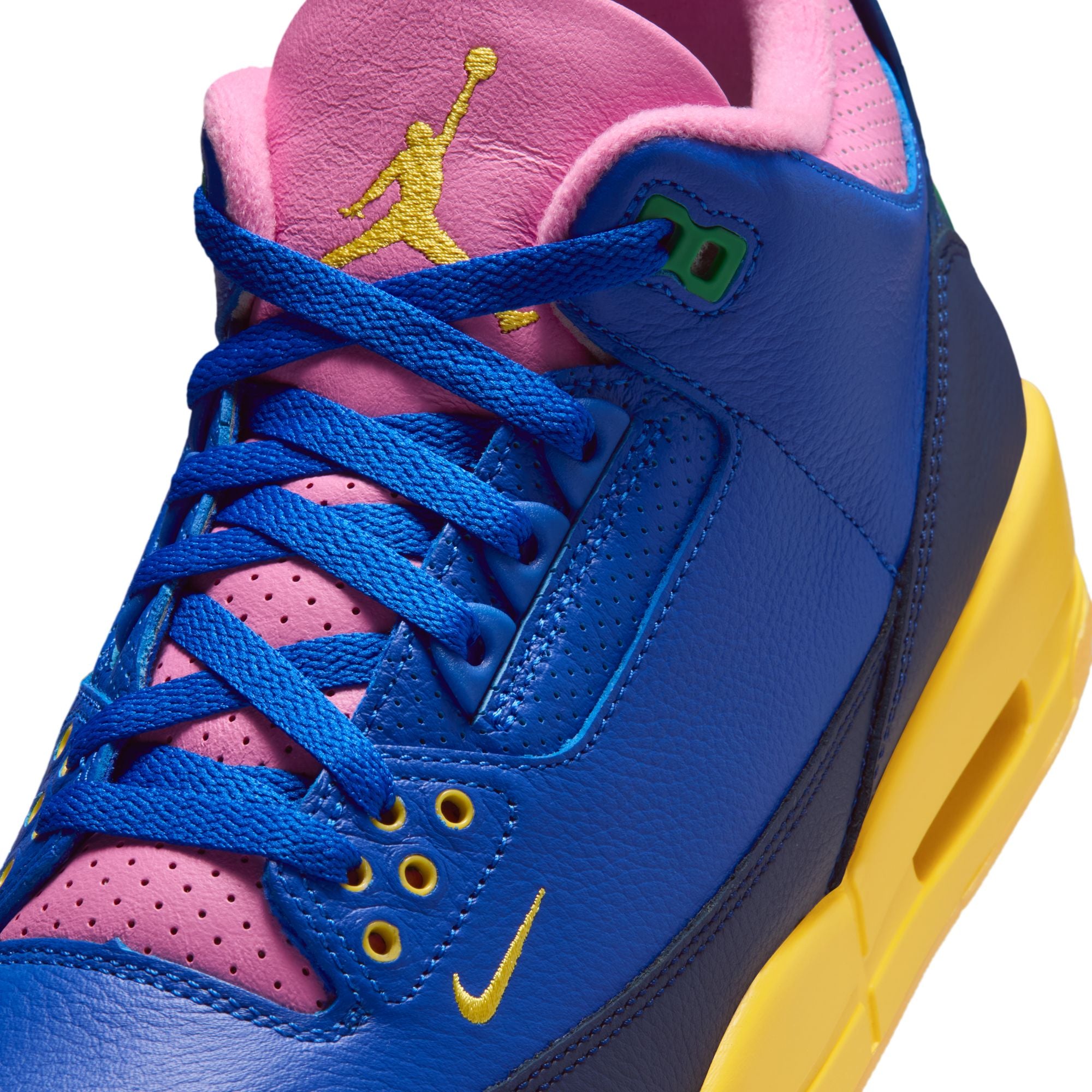 Men's Air Jordan 3 Retro OG "Brazil" - RACER BLUE/LUCKY GREEN-BLUE VOID