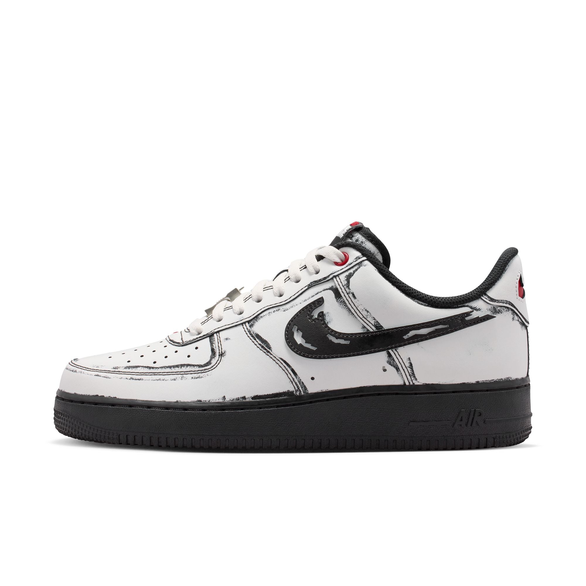 Men's Nike Air Force 1 '07 LV8 - SUMMIT WHITE/METALLIC SILVER-BLACK