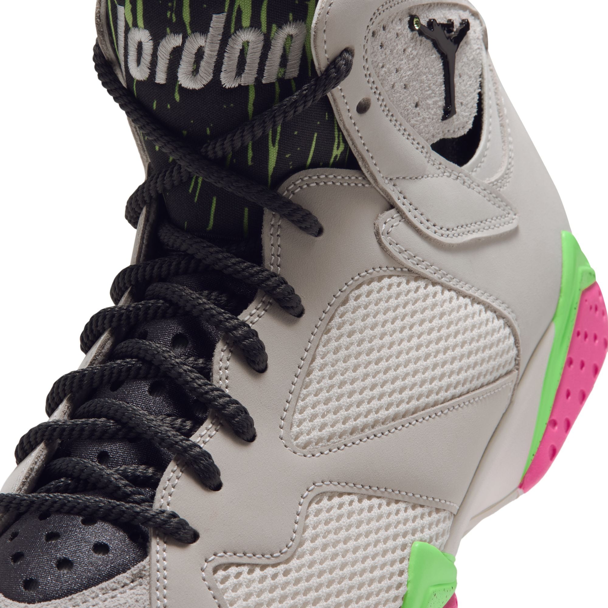 Men's Air Jordan 7 Retro "Tennis Day" - PHANTOM/ANTHRACITE-LIME BLAST-PINK BLAST