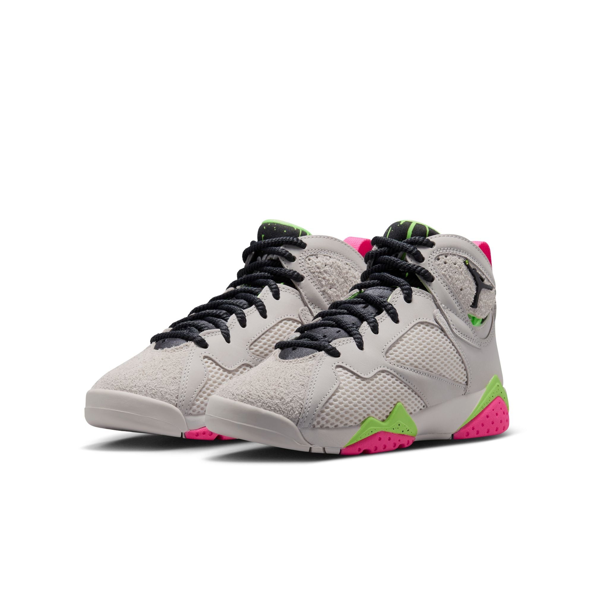GS Air Jordan 7 Retro "Tennis Day" - PHANTOM/ANTHRACITE-LIME BLAST-PINK BLAST