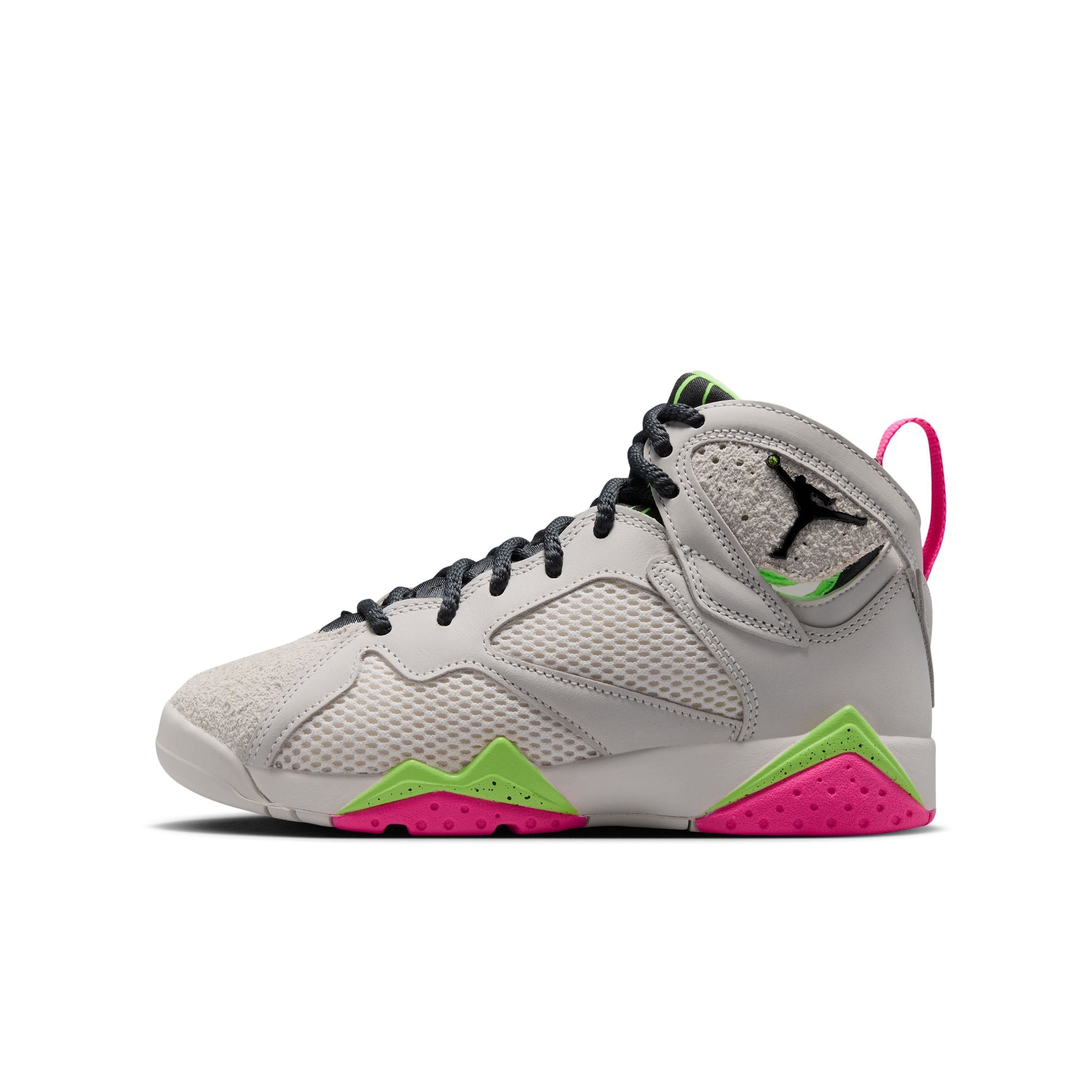 GS Air Jordan 7 Retro "Tennis Day" - PHANTOM/ANTHRACITE-LIME BLAST-PINK BLAST