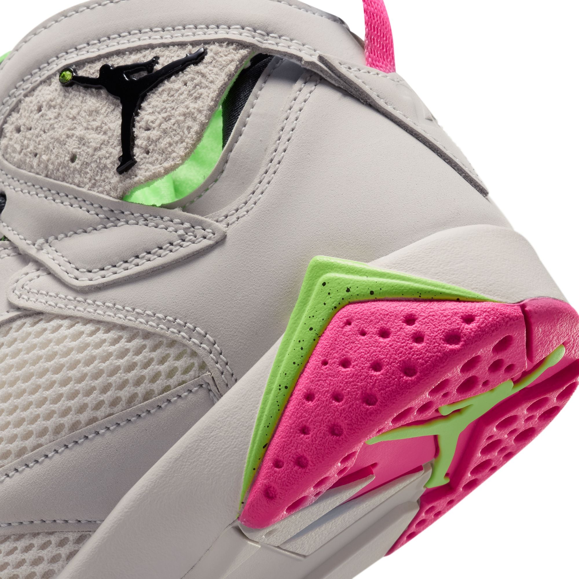 GS Air Jordan 7 Retro "Tennis Day" - PHANTOM/ANTHRACITE-LIME BLAST-PINK BLAST
