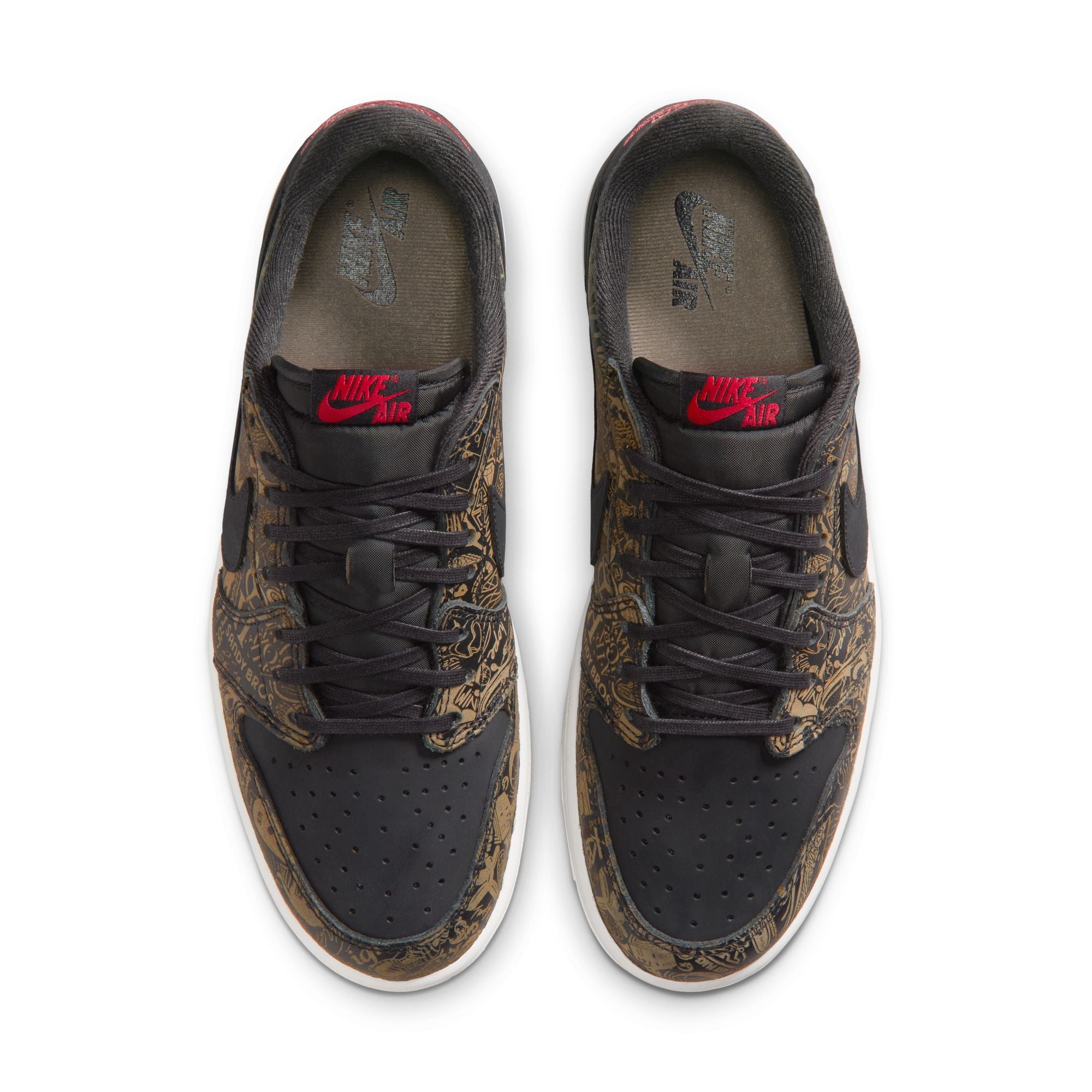 Men's Air Jordan 1 Low OG - BLACK/VARSITY RED-SUMMIT WHITE