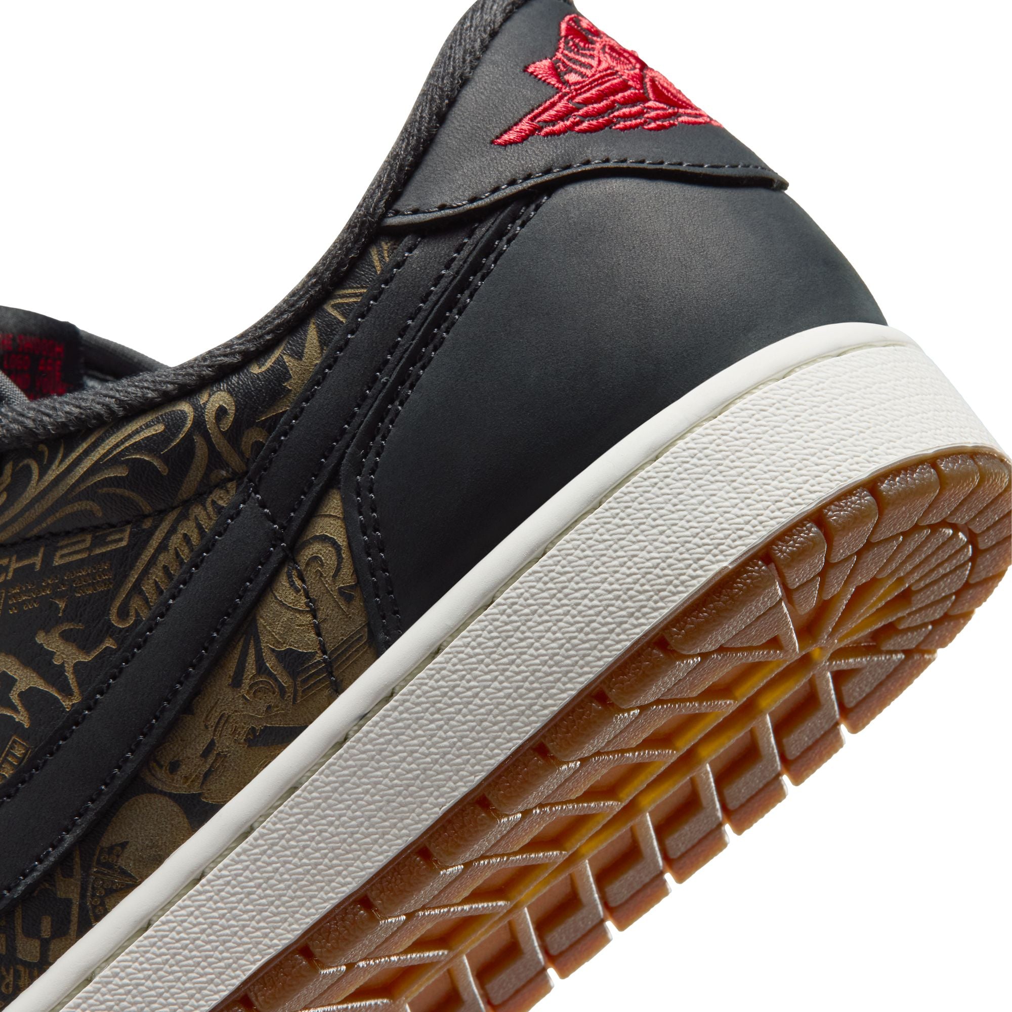 Men's Air Jordan 1 Low OG - BLACK/VARSITY RED-SUMMIT WHITE