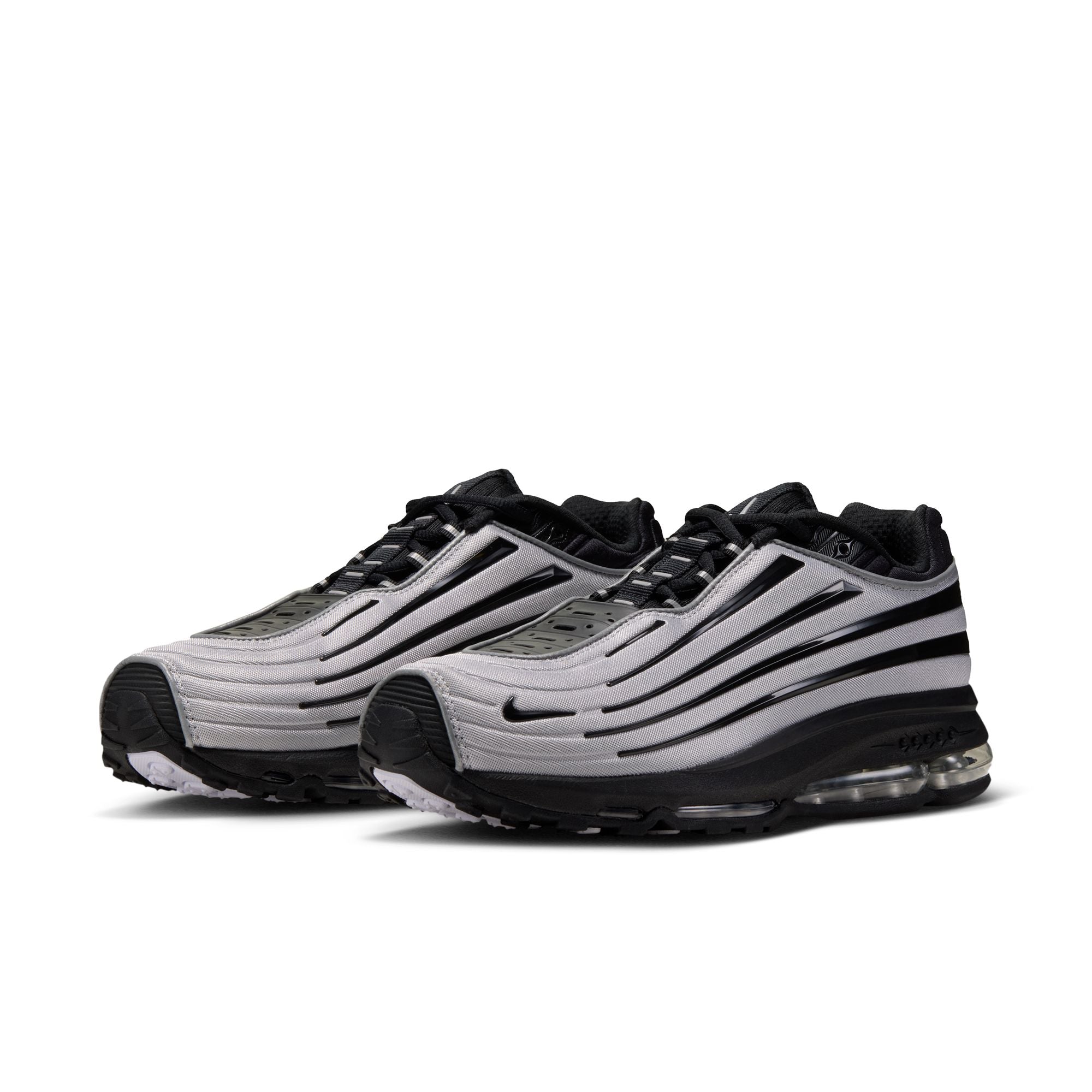 Men's Nike Air Max Ecstasy Plus - METALLIC SILVER/BLACK-WHITE