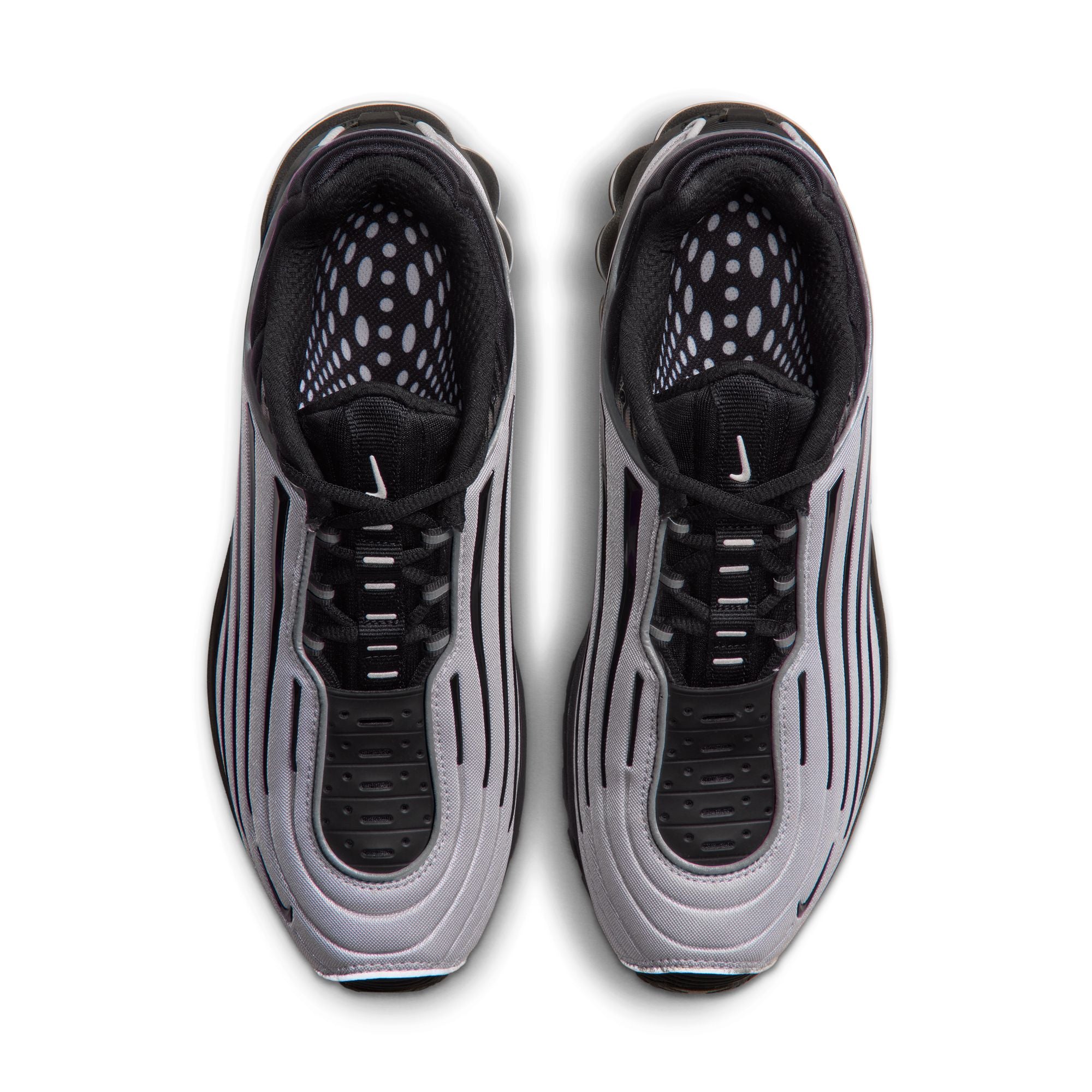 Men's Nike Air Max Ecstasy Plus - METALLIC SILVER/BLACK-WHITE