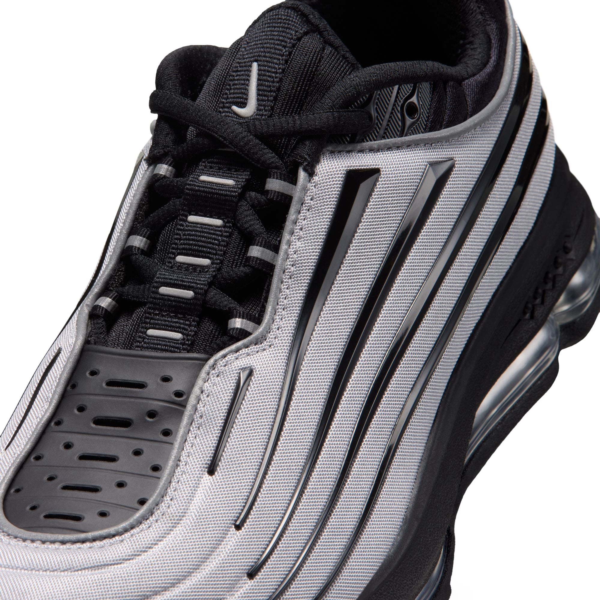 Men's Nike Air Max Ecstasy Plus - METALLIC SILVER/BLACK-WHITE